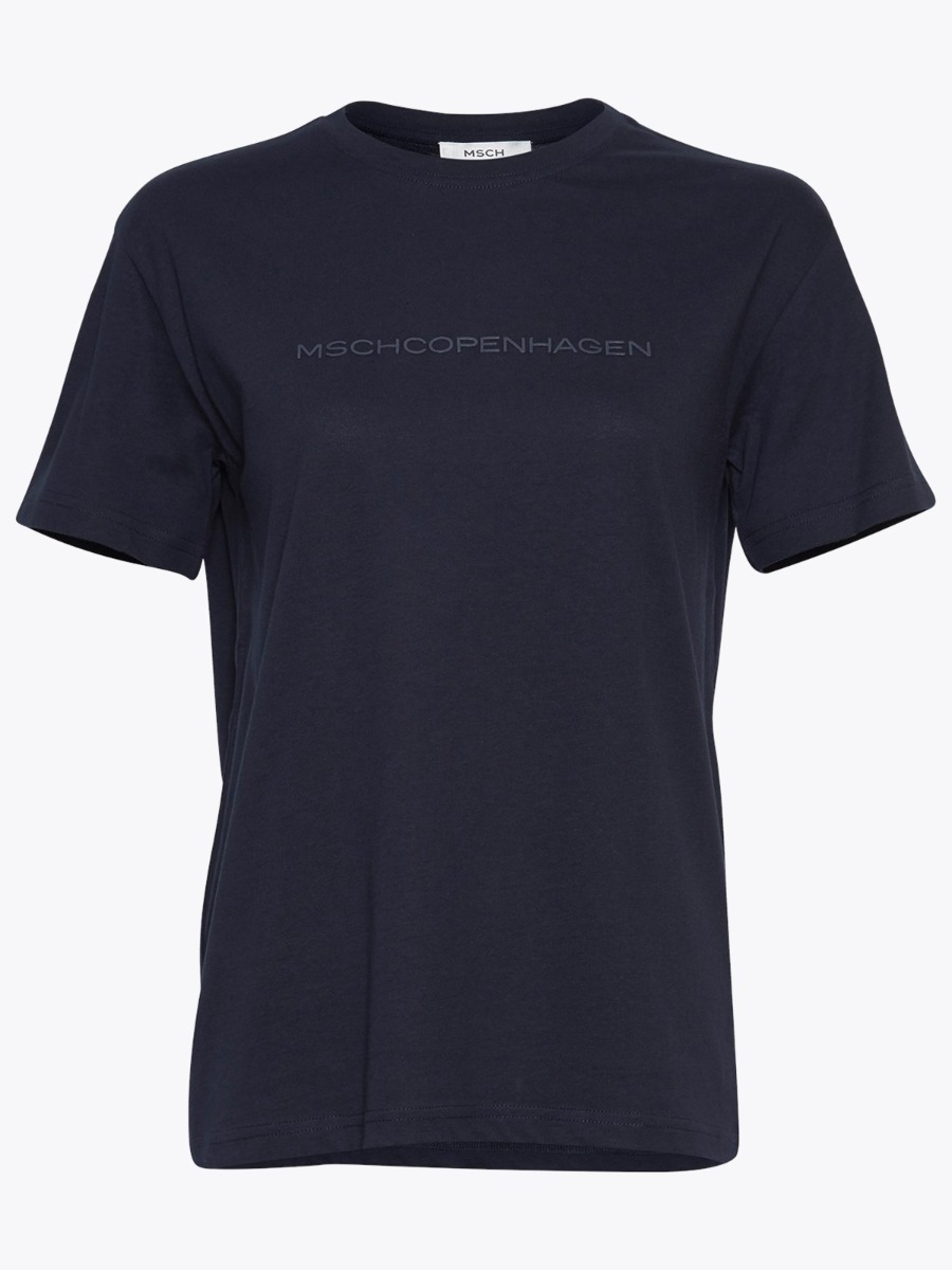 MSCH Copenhagen Liv Organic Logo Tee Black