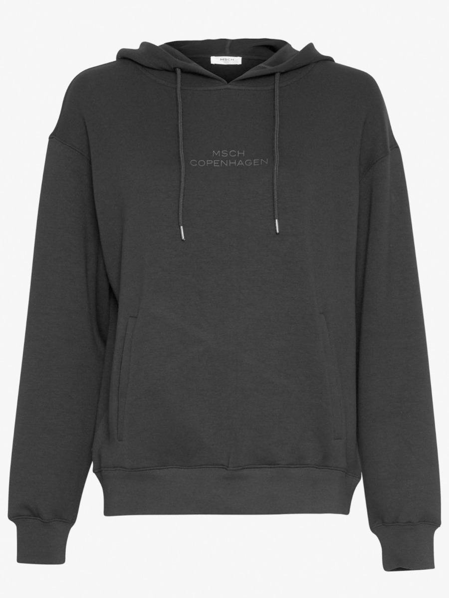 MSCH Copenhagen Ima Logo Hood Sweatshirt Black