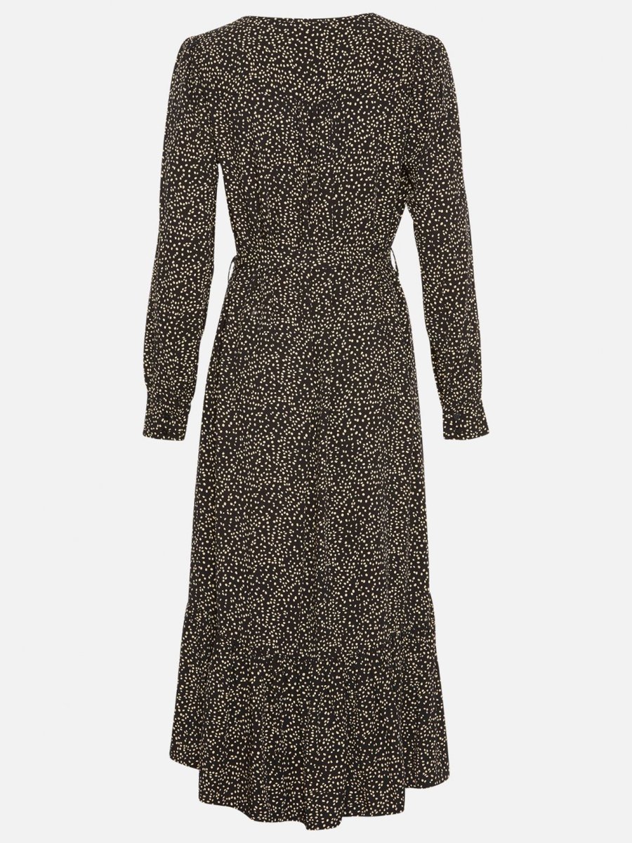 MSCH Copenhagen Talla Long Sleeve Dress Black Dot