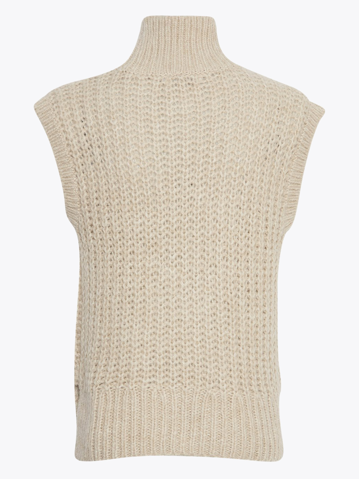 MSCH Copenhagen Heidi M Neck Vest Oatmeal Melange