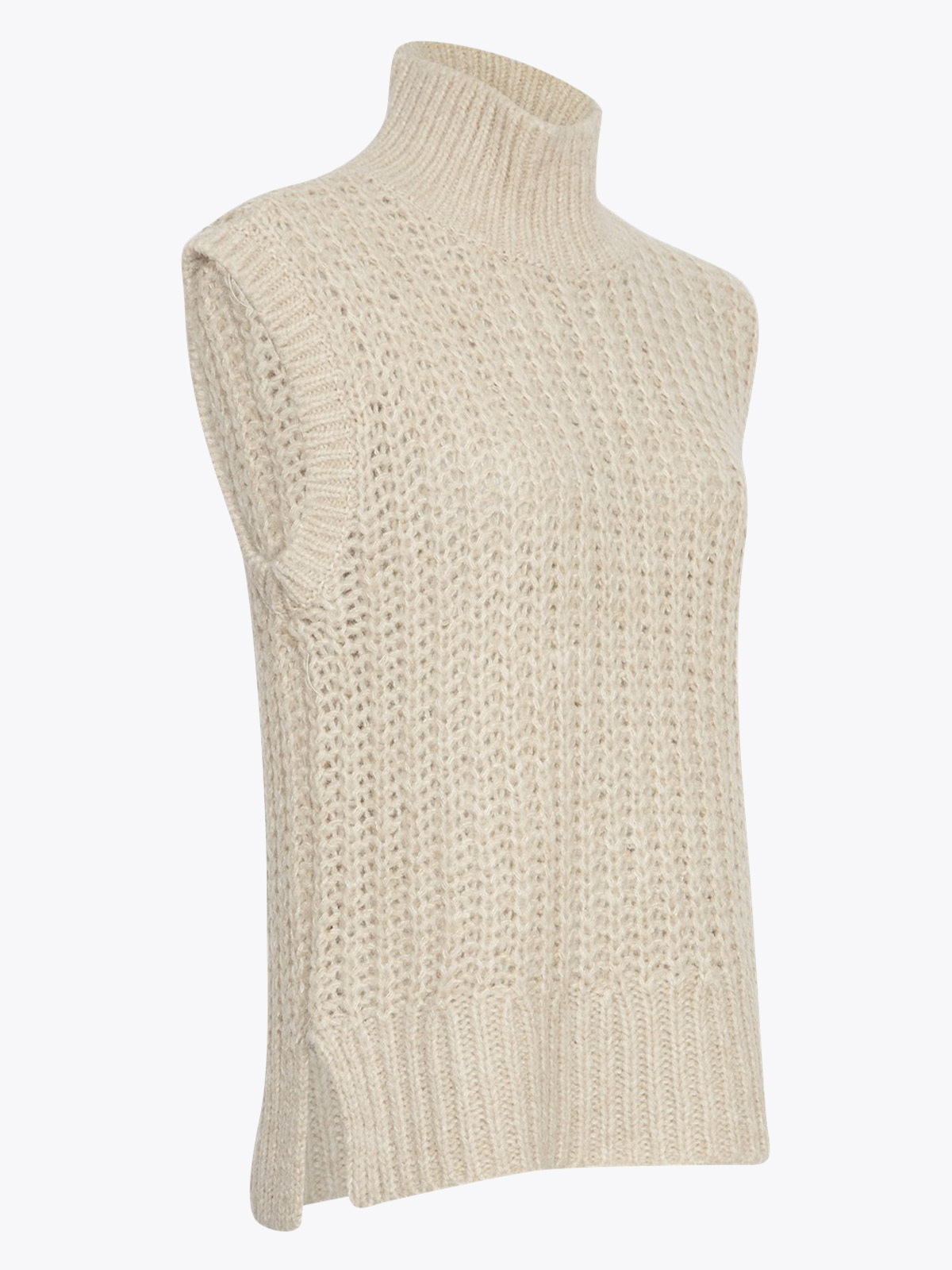 MSCH Copenhagen Heidi M Neck Vest Oatmeal Melange