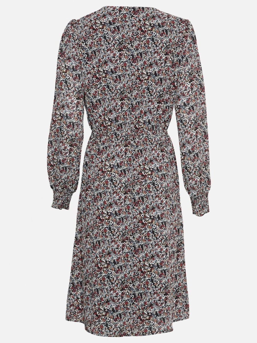 MSCH Copenhagen MSCH Copenhagen Glorie Rikkelie LS Dress Black Flower