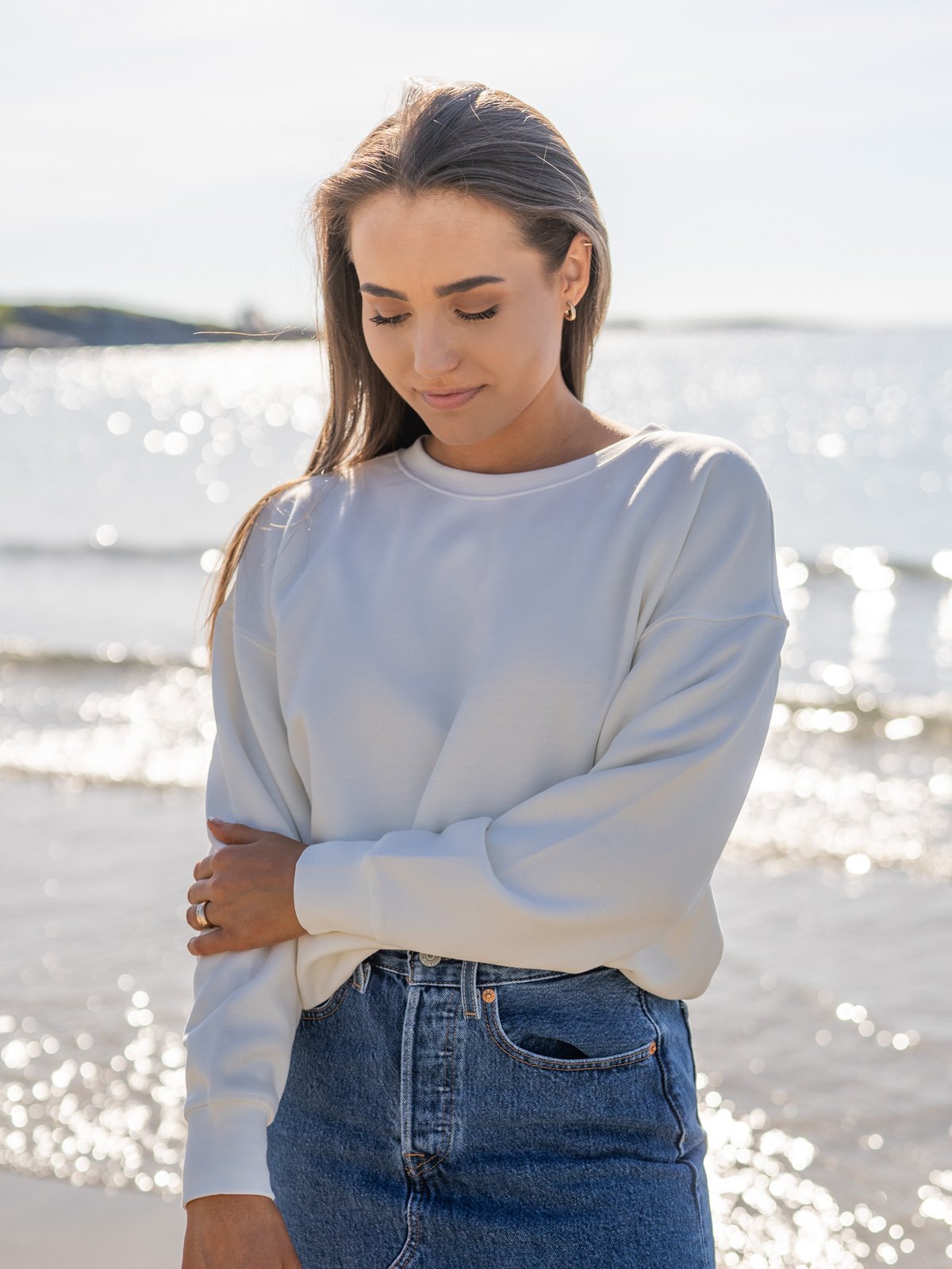 MSCH Copenhagen Ima DS Sweatshirt Egret