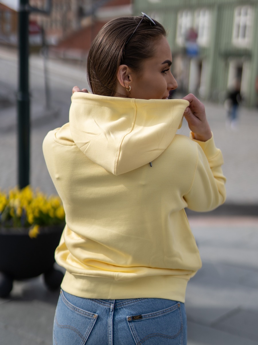 MSCH Copenhagen Ima DS Logo Hood Sweatshirt Pale banana