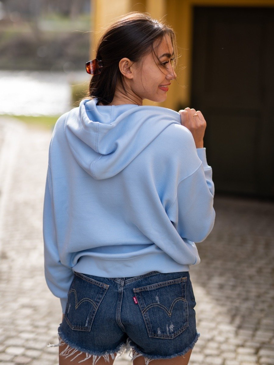 MSCH Copenhagen Ima DS Logo Hood Sweatshirt Pale blue