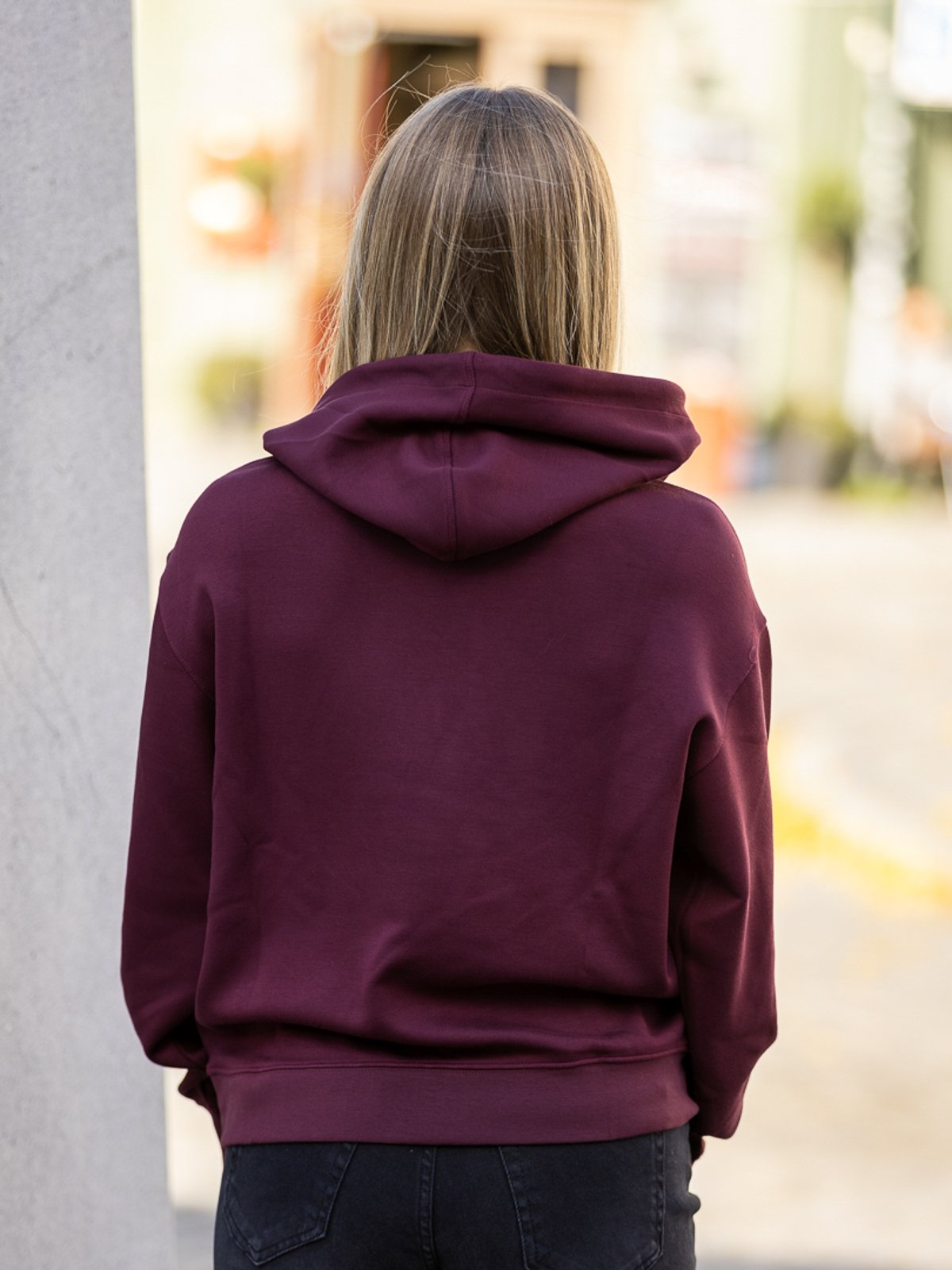 MSCH Copenhagen Ima DS Logo Hood Sweatshirt Rød