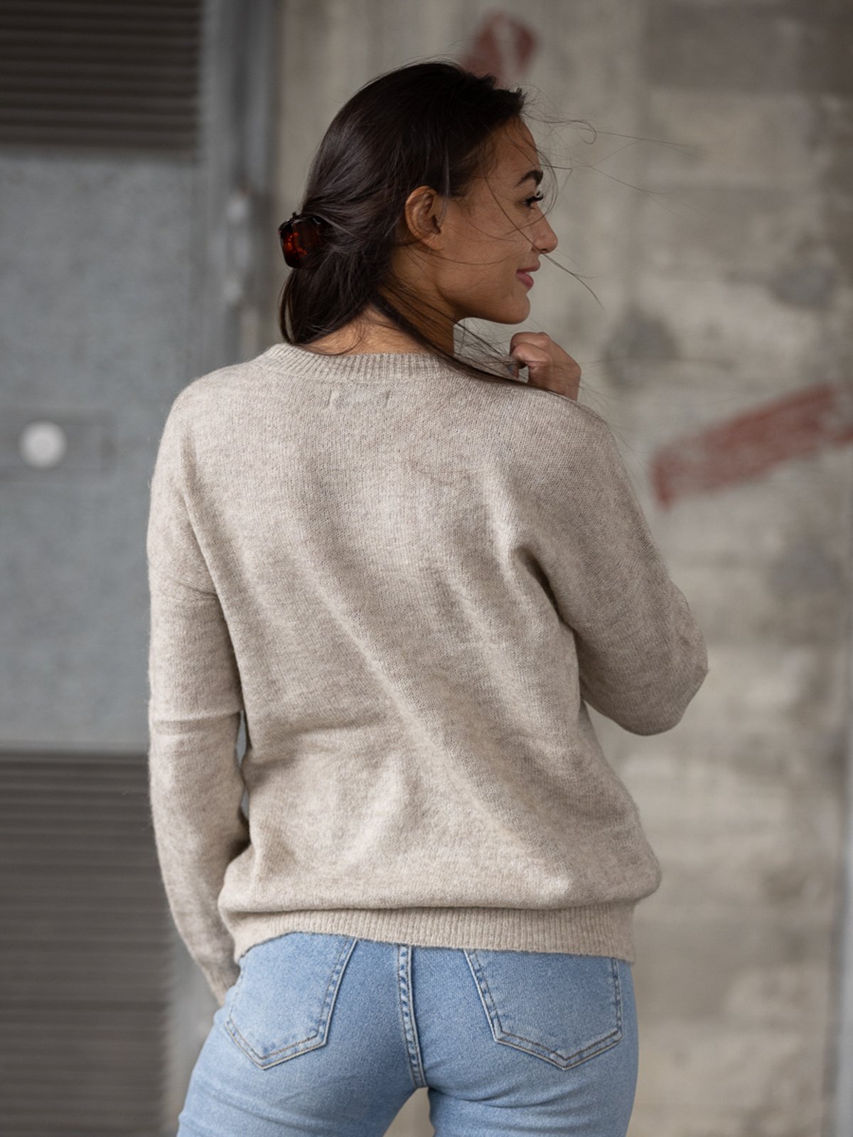MSCH Copenhagen Femme Mohair O-Neck Pullover Oatmeal