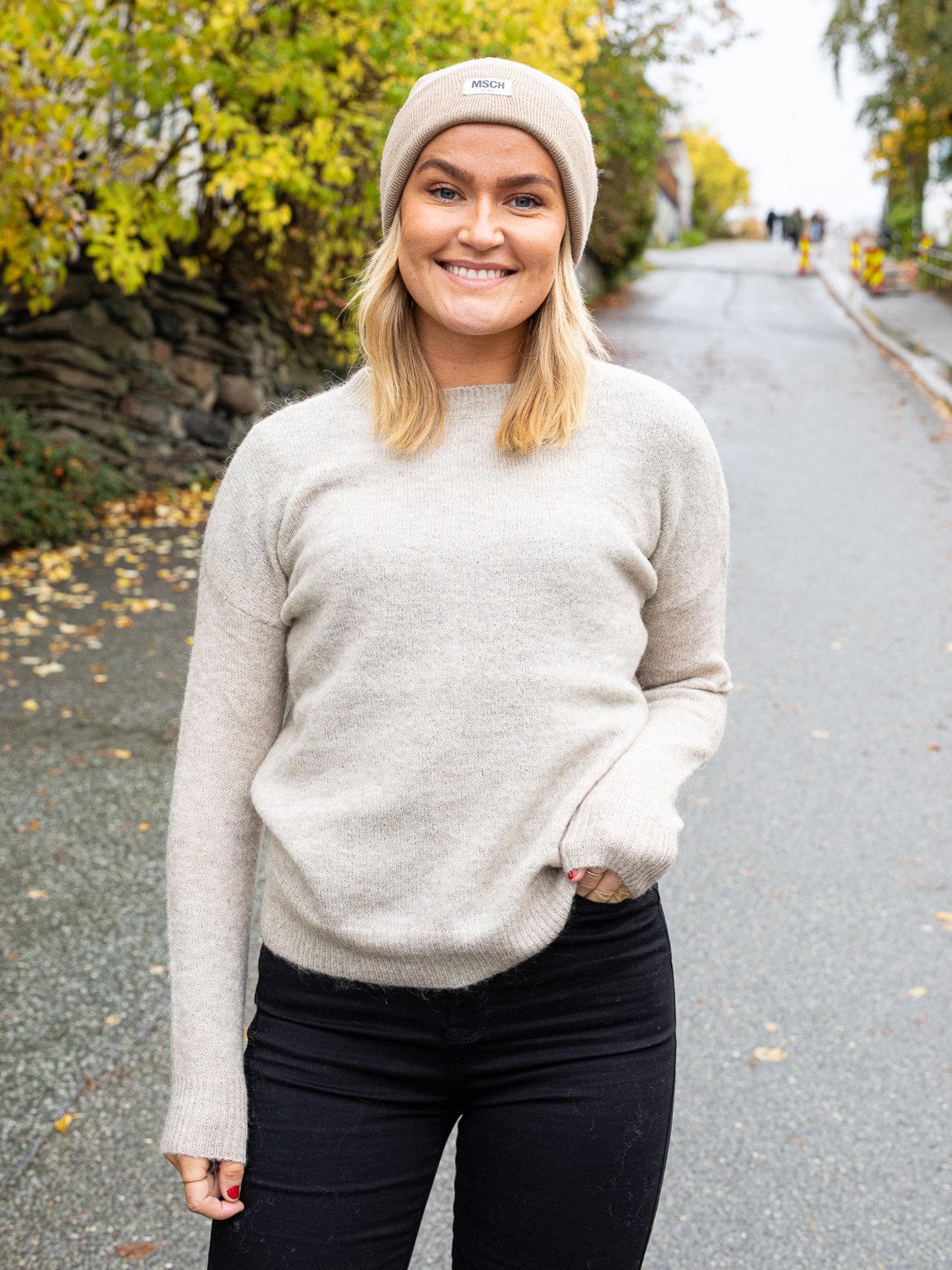 MSCH Copenhagen Femme Mohair O-Neck Pullover Oatmeal