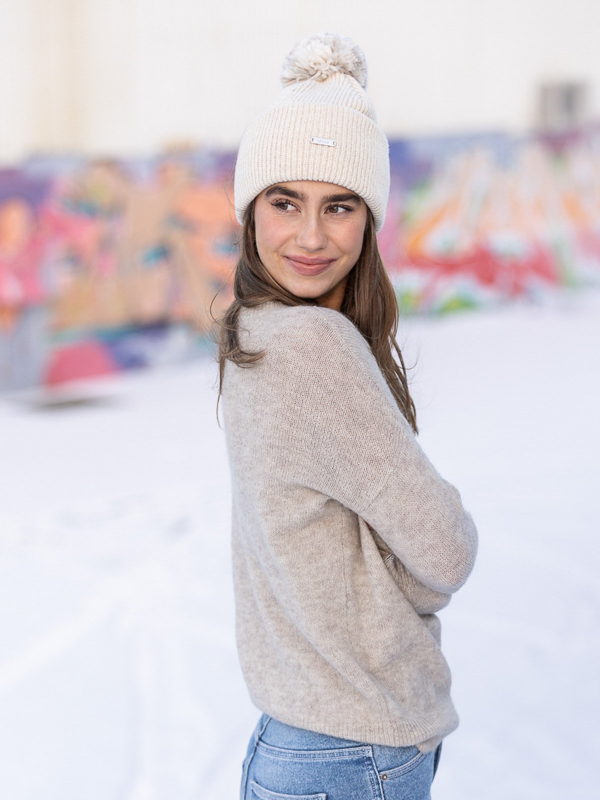 MSCH Copenhagen Femme Mohair O-Neck Pullover Oatmeal