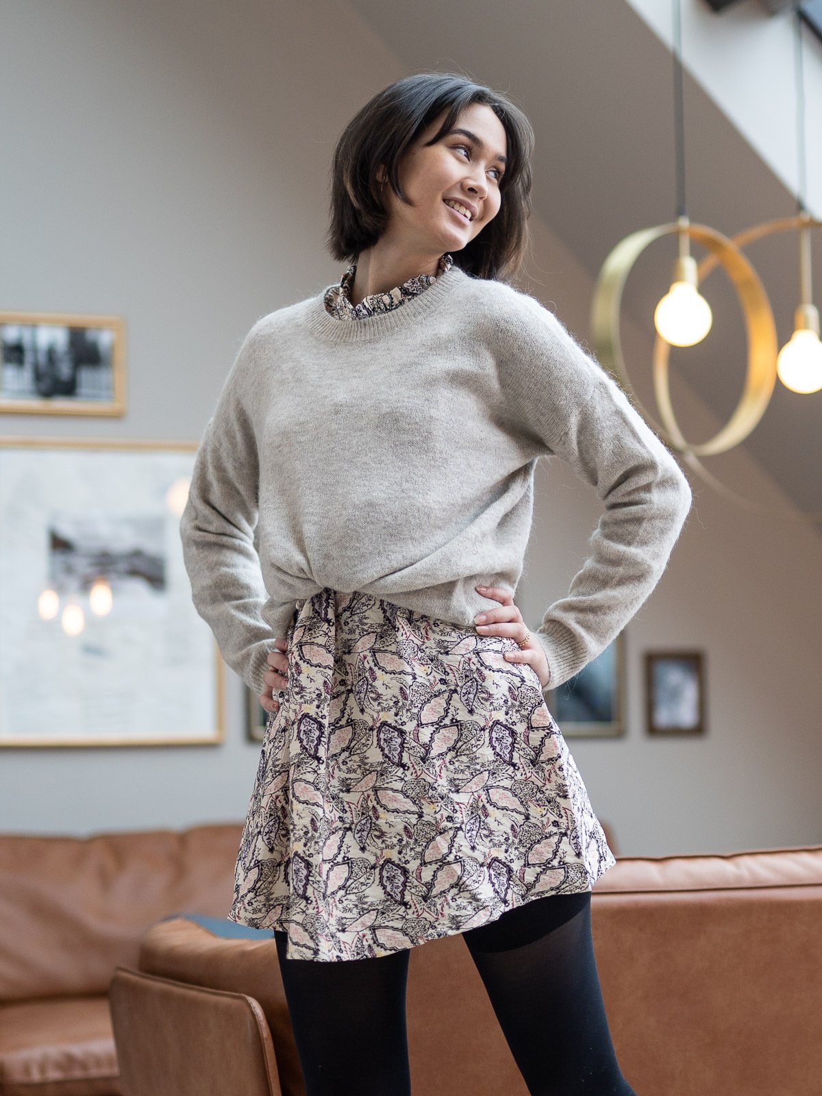 MSCH Copenhagen Femme Mohair O-Neck Pullover Oatmeal