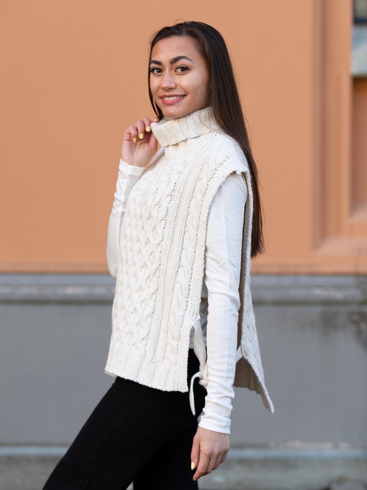 MSCH Copenhagen Latifa Vest Ecru melange / Offwhite