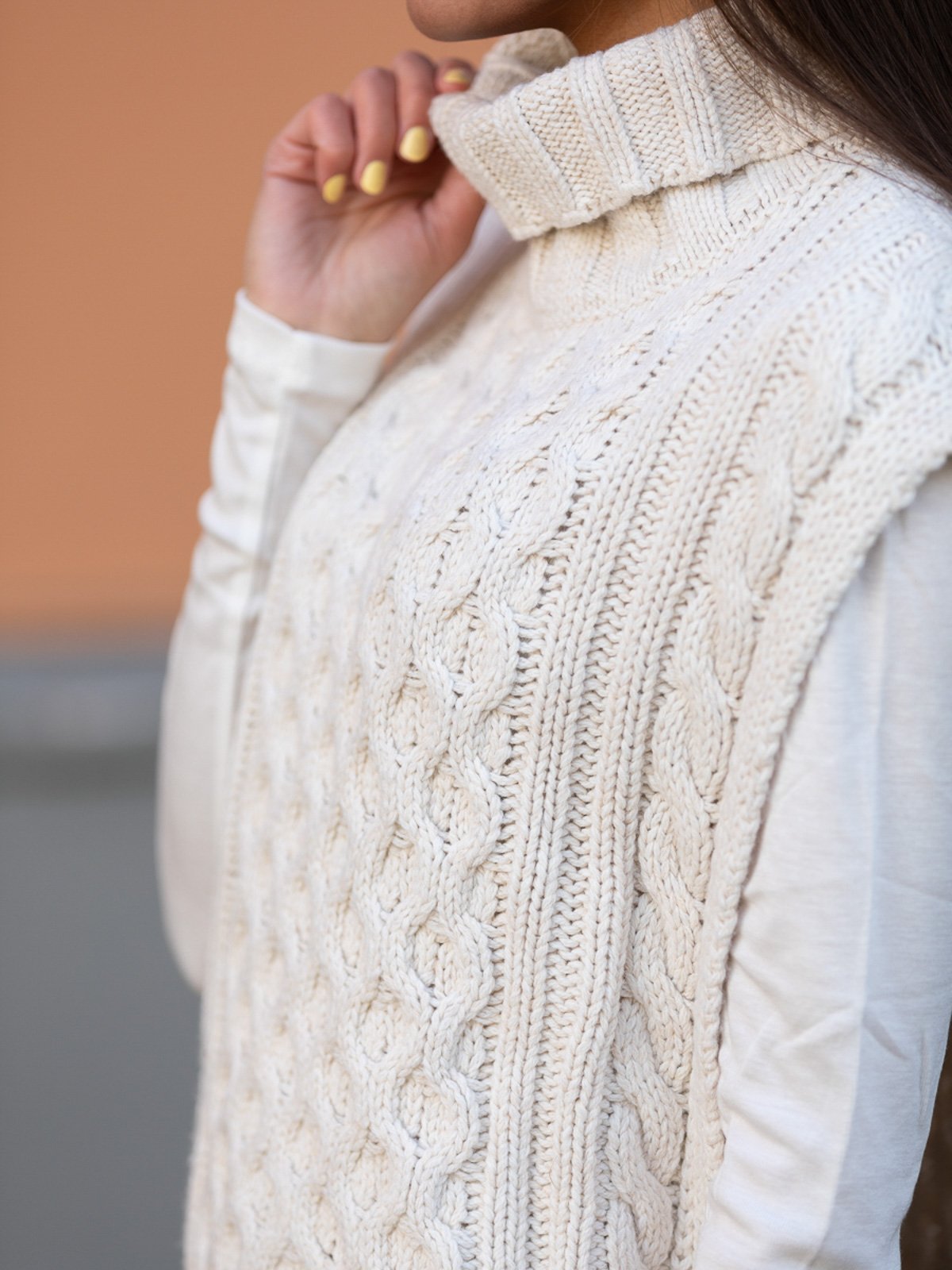 MSCH Copenhagen Latifa Vest Ecru melange / Offwhite