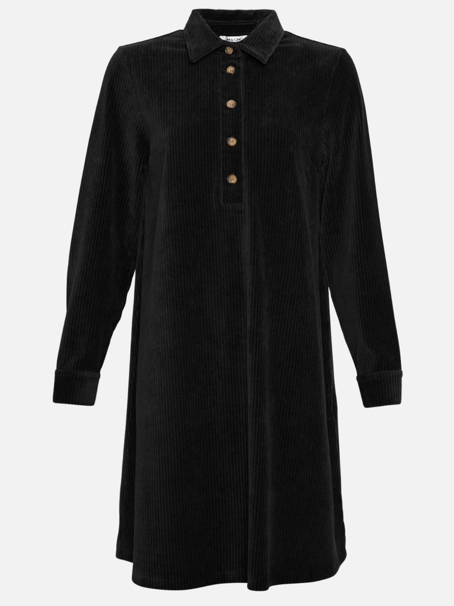 MSCH Copenhagen Ane Florina Long Sleeve Dress Black