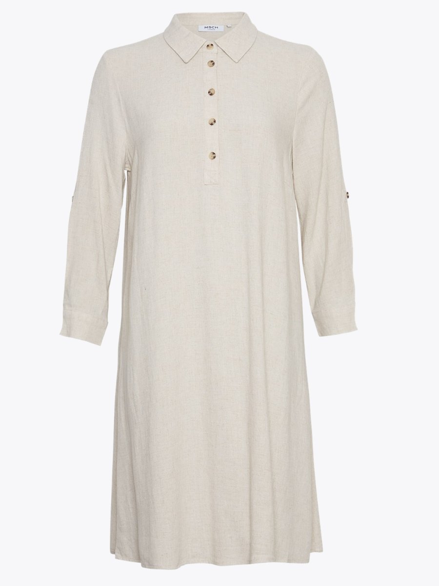 MSCH Copenhagen MSCH Copenhagen Babetta Smia 3/4 Dress Wood Ash