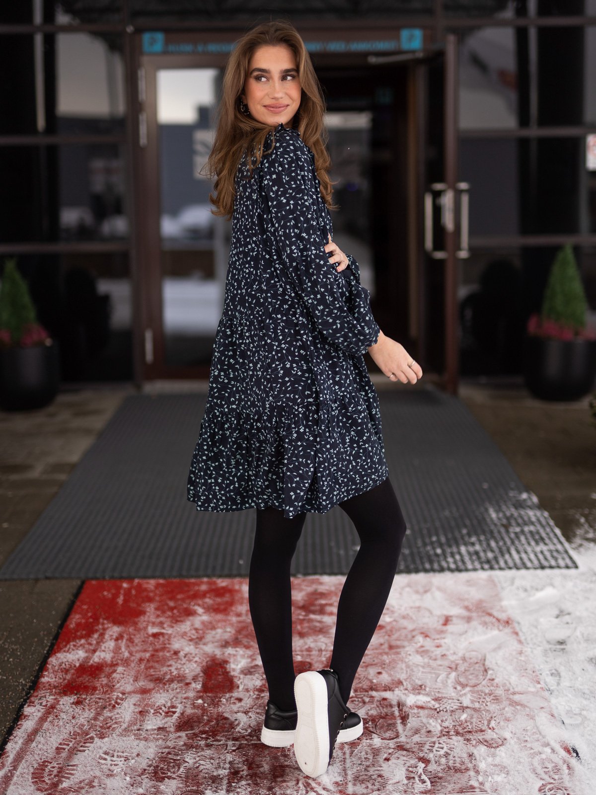 MSCH Copenhagen Etha Raye LS Short Dress S CAP FLOWER