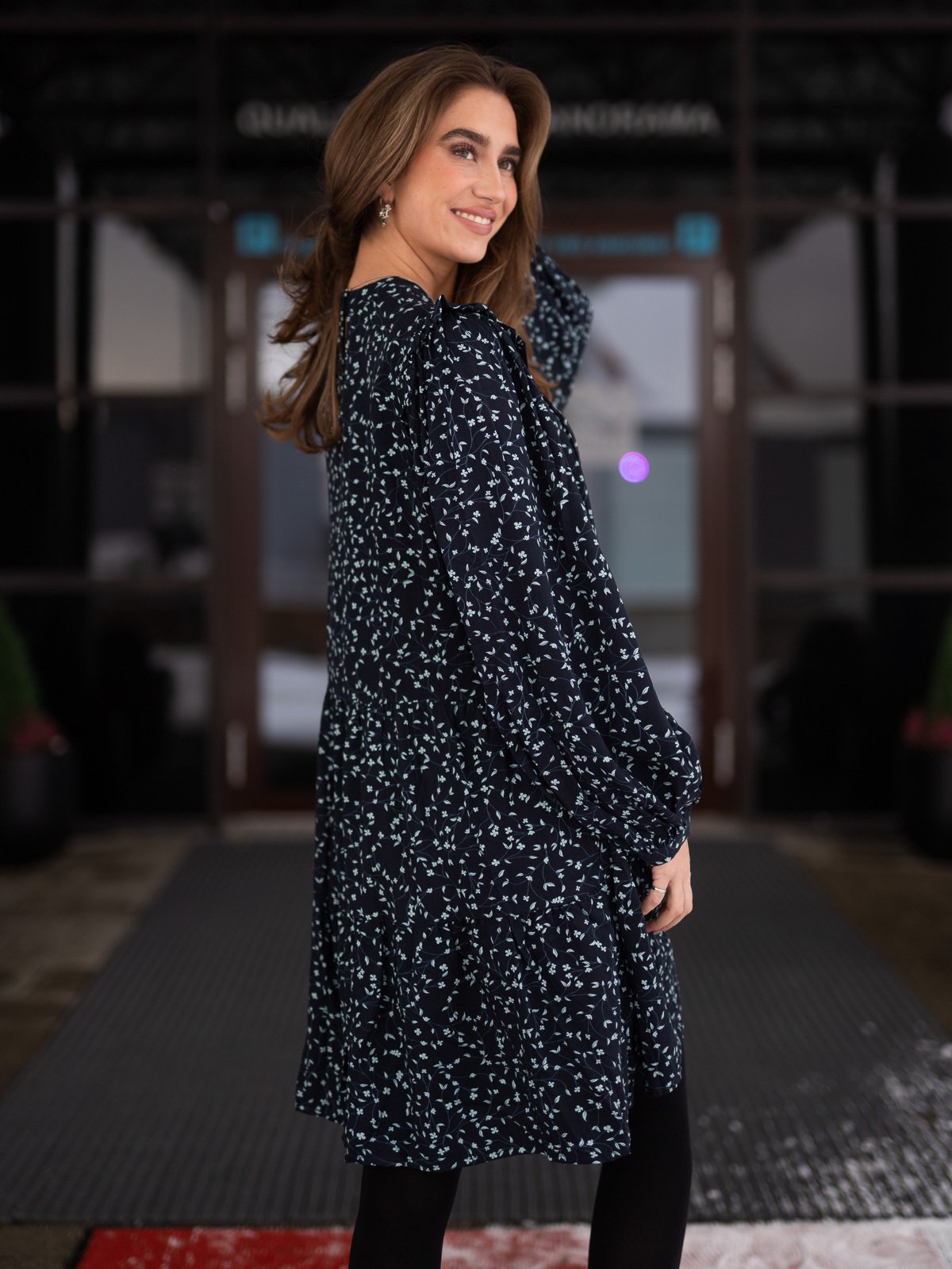 MSCH Copenhagen Etha Raye LS Short Dress S CAP FLOWER