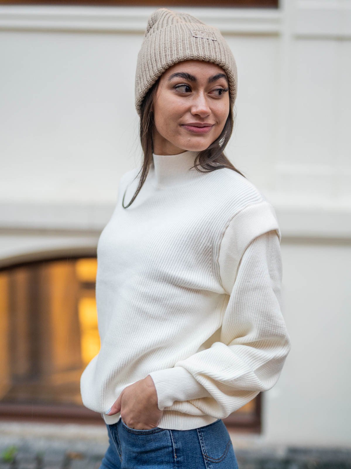 MSCH Copenhagen Filine Jilli Pullover Beige