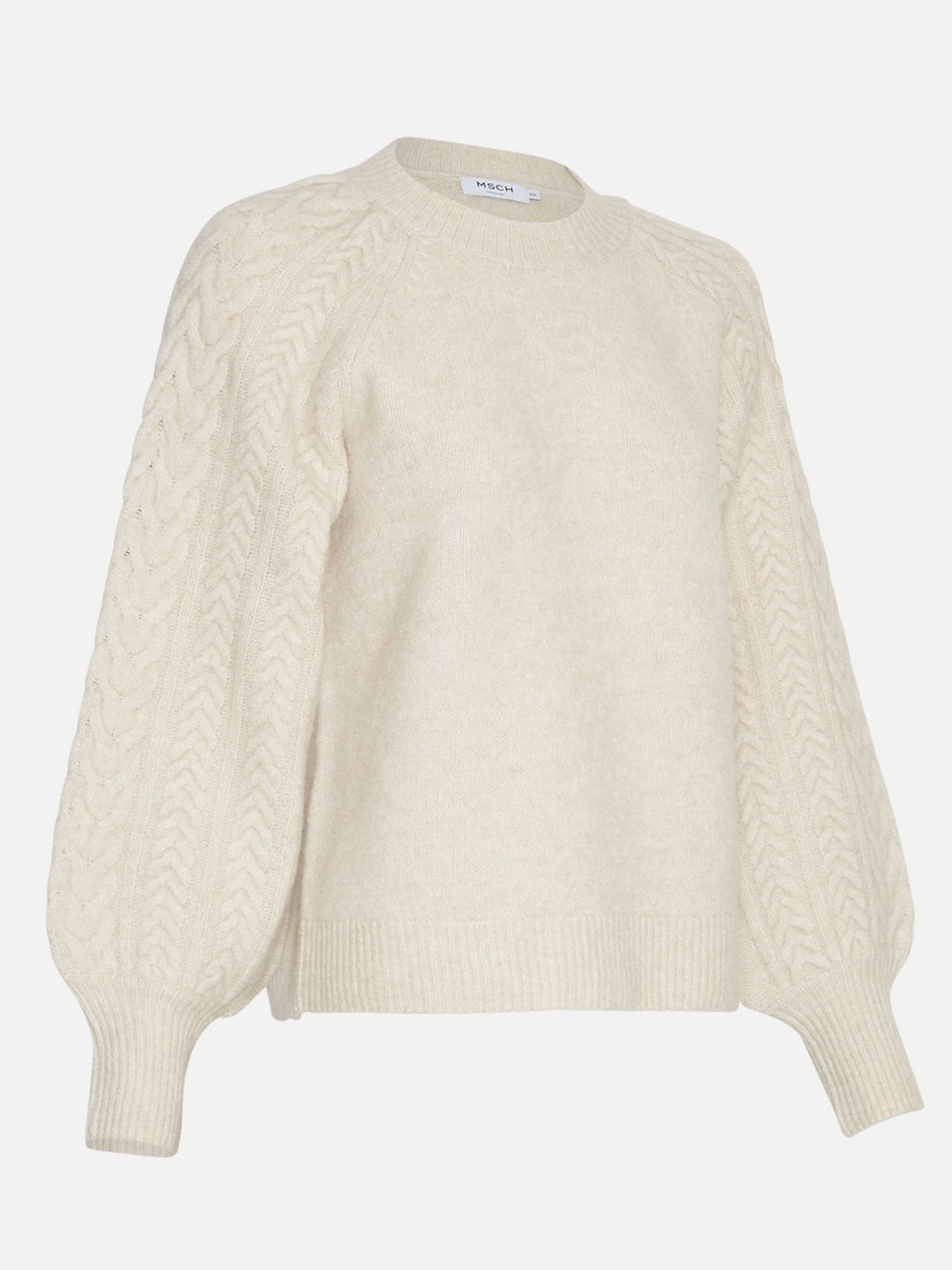 MSCH Copenhagen Peggy Pullover Ecru Melange