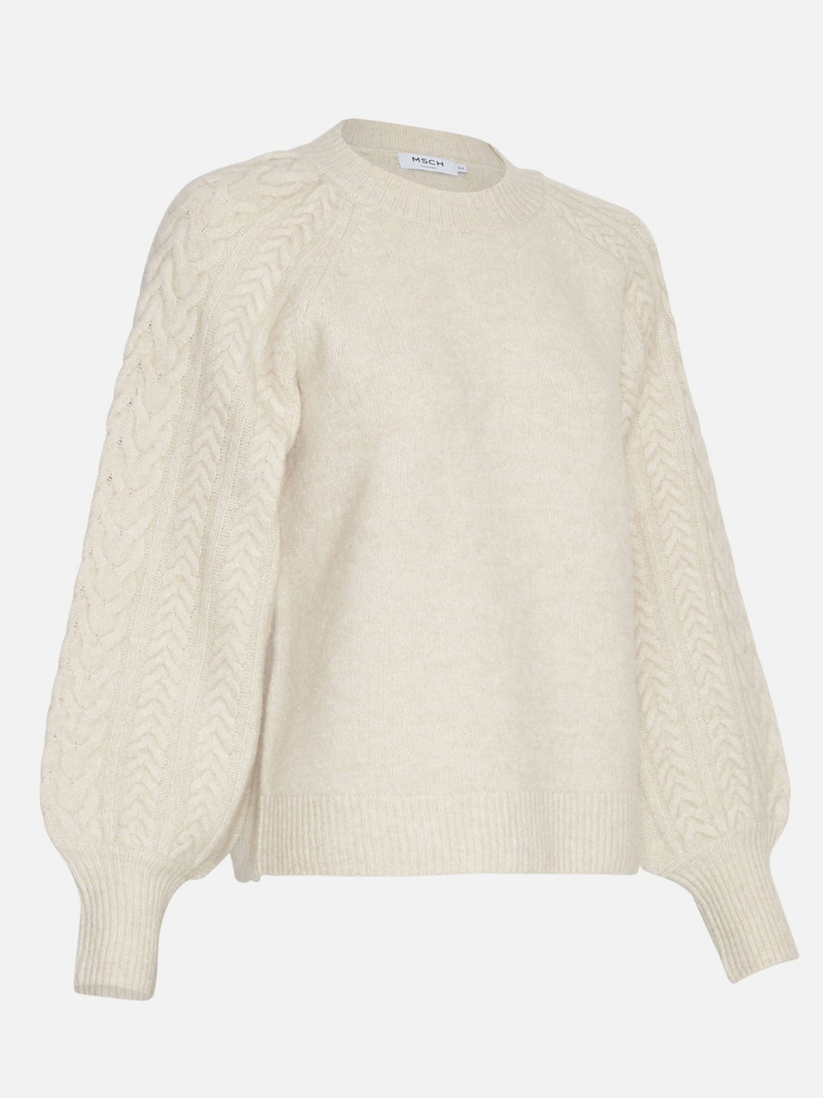 MSCH Copenhagen Peggy Pullover Ecru Melange