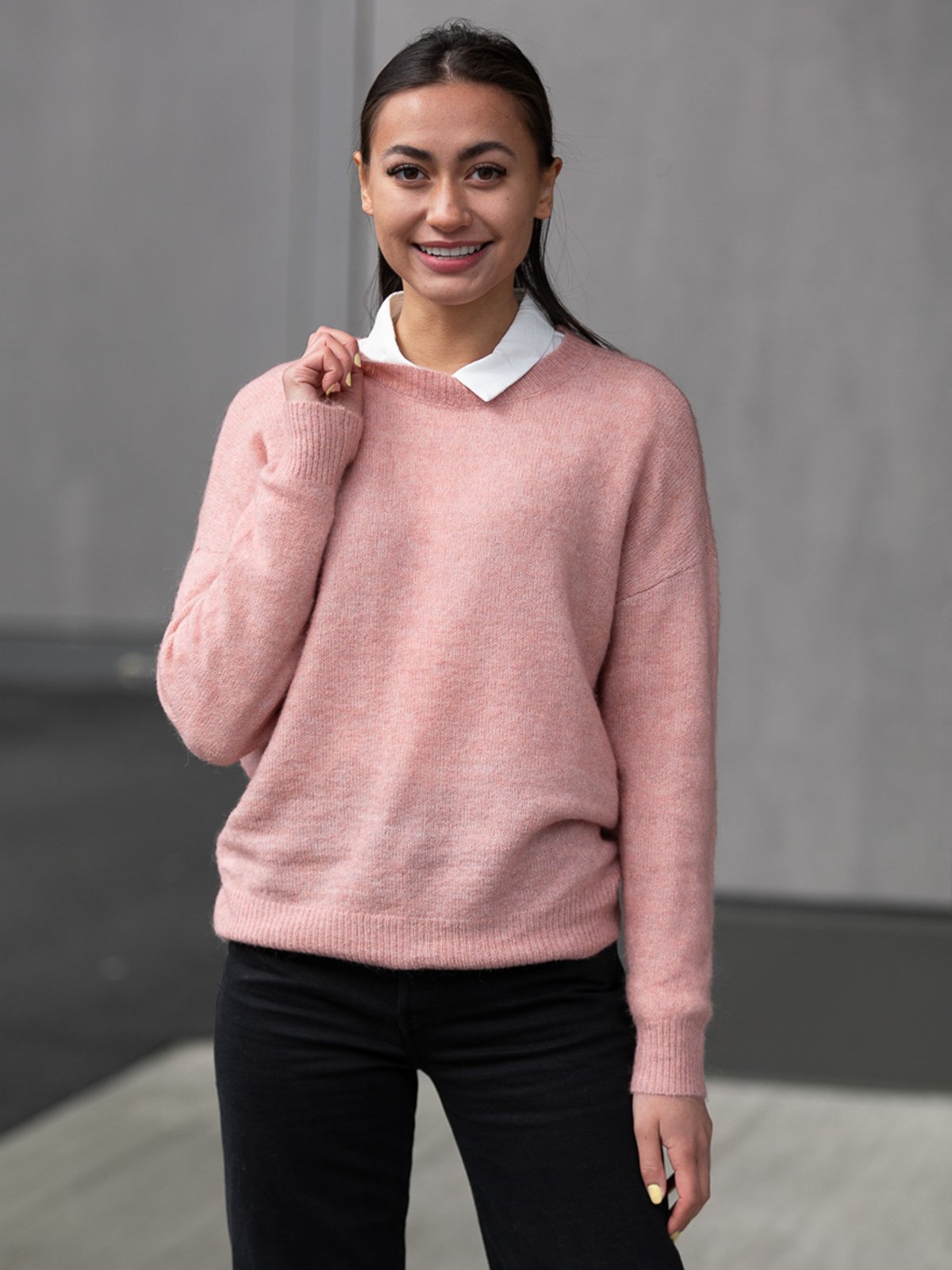 MSCH Copenhagen Femme Mohair O-Neck Pullover Ash Rose