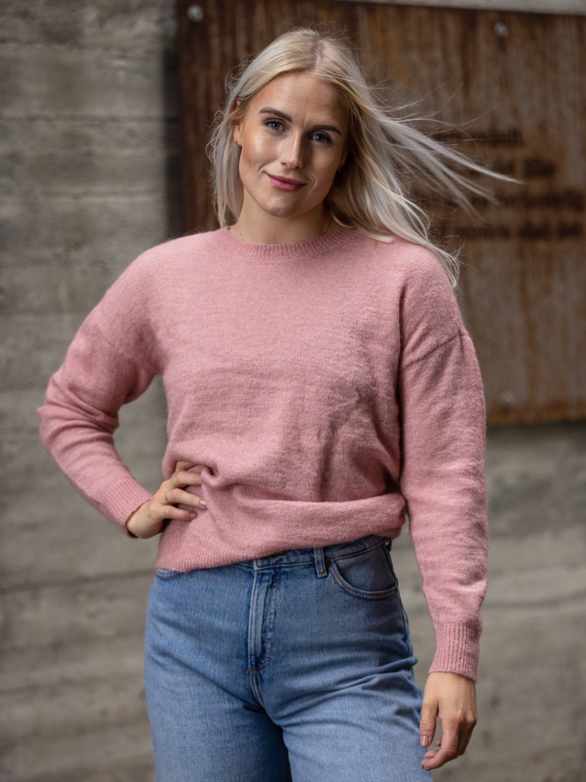 MSCH Copenhagen Femme Mohair O-Neck Pullover Ash Rose