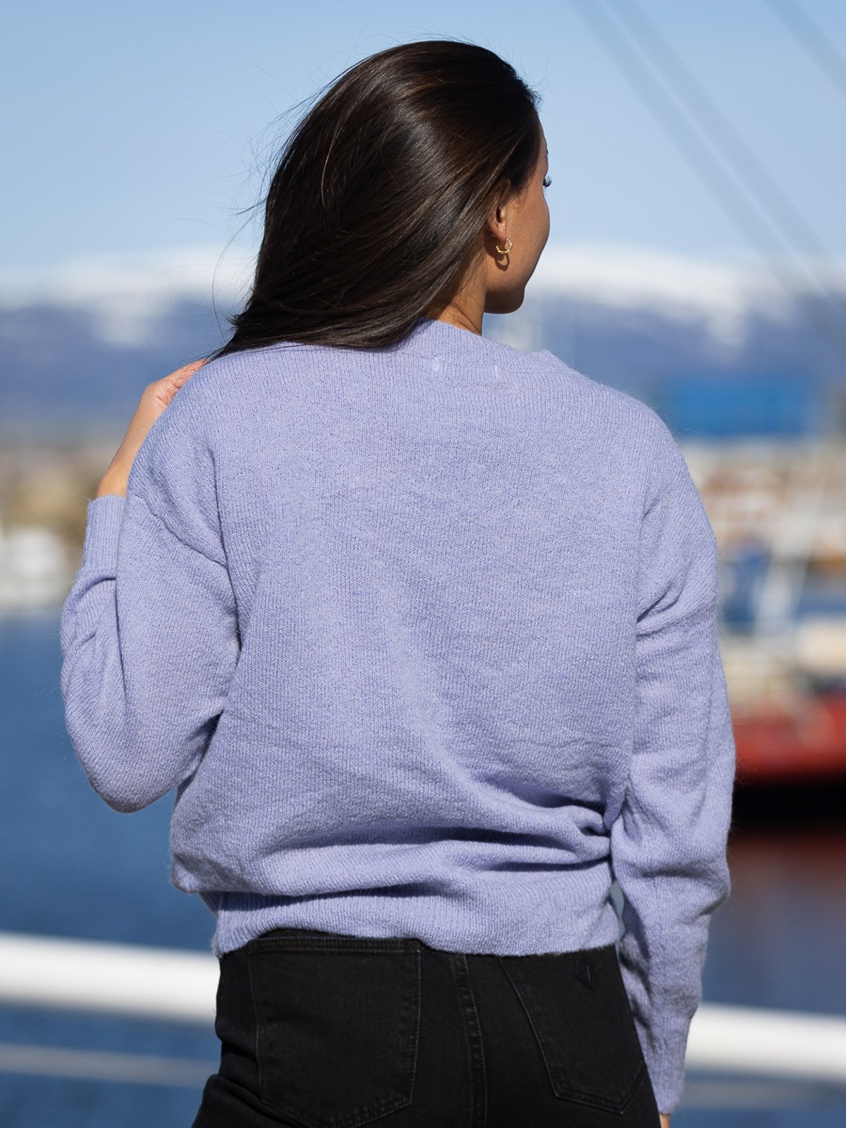 MSCH Copenhagen Femme Mohair O-Neck Pullover Thistle Down Melange