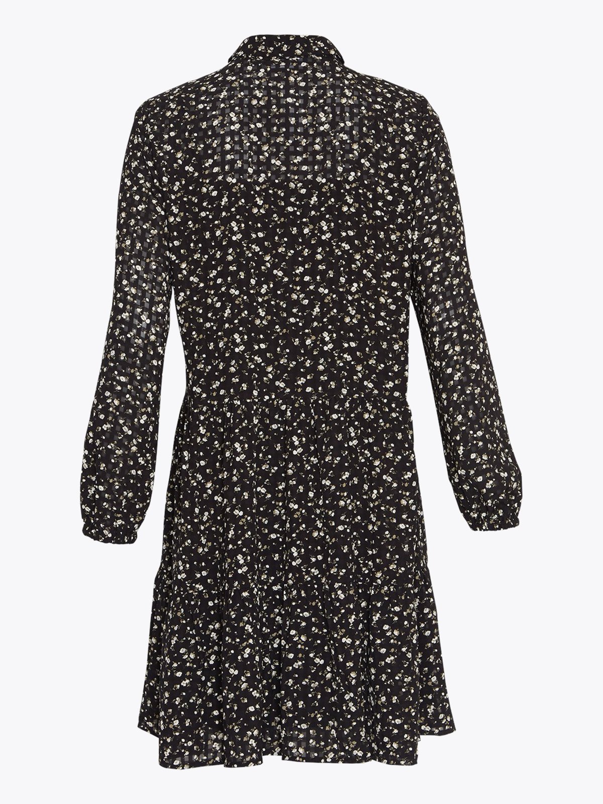 MSCH Copenhagen Oceanna Long Sleeve Dress All Over Print Black Flower