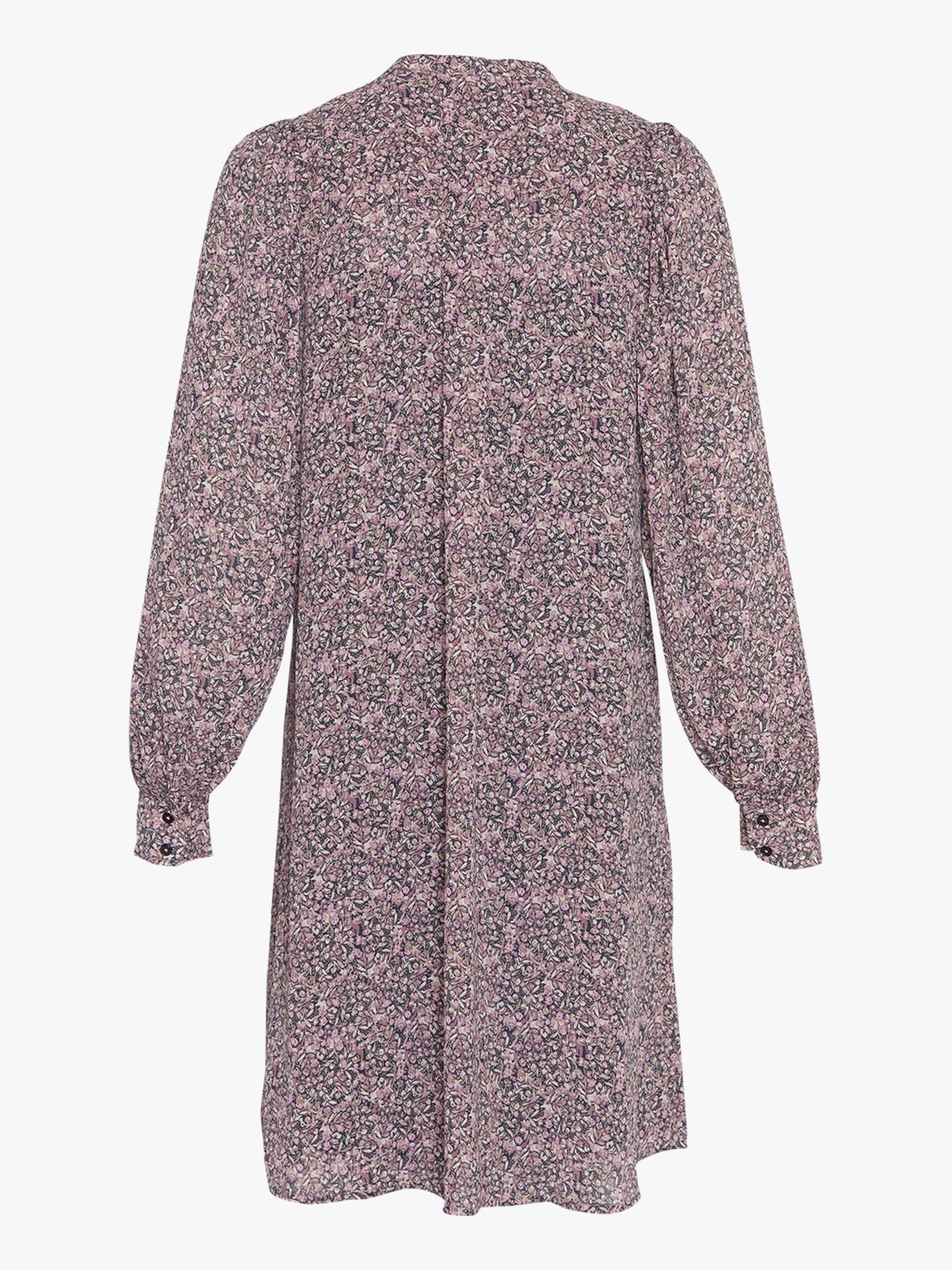 MSCH Copenhagen Hedda Rikkelie Long Sleeve Shirt Dress All Over Print Blue Nights FLW