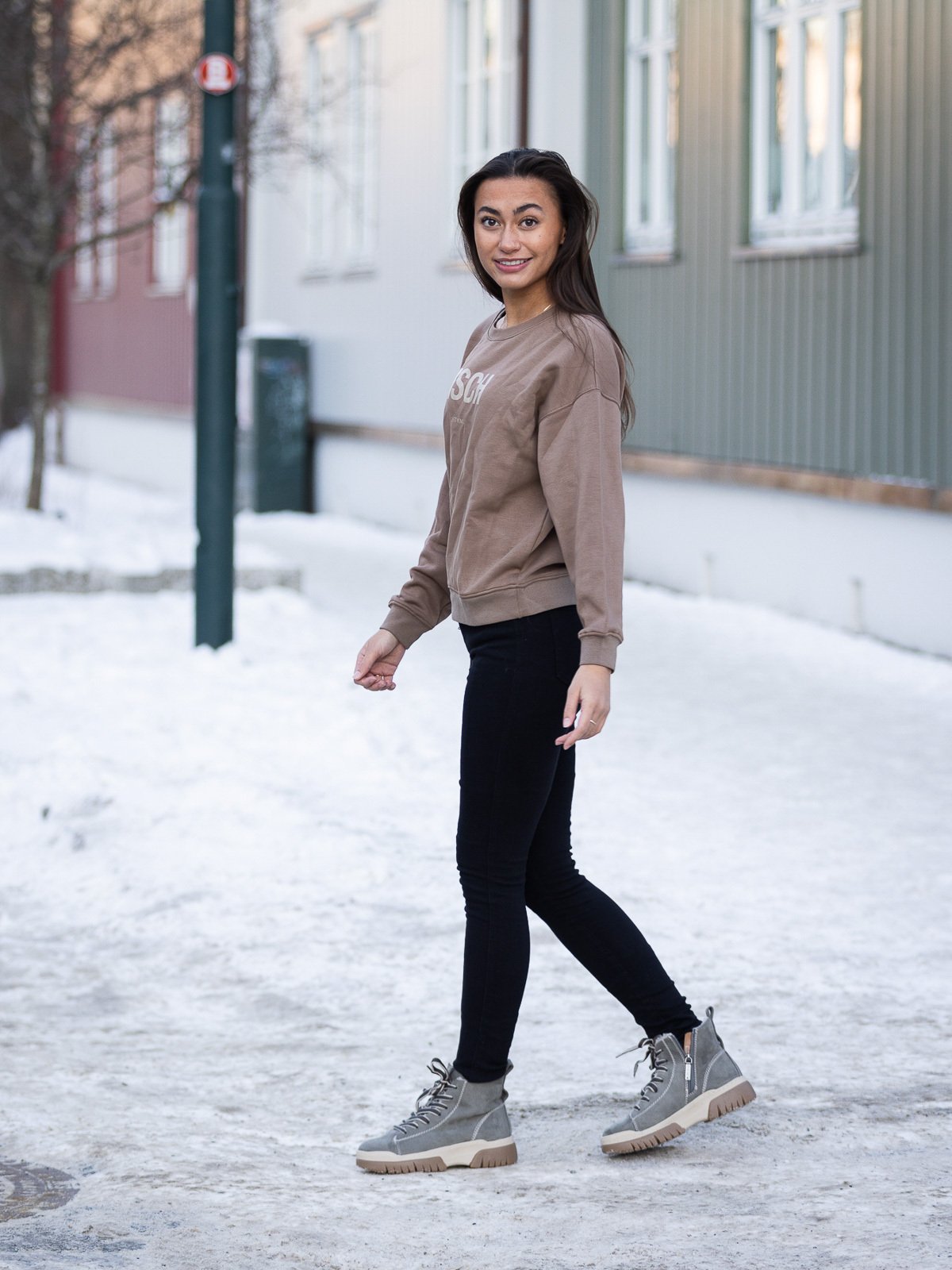 MSCH Copenhagen Ima MSCH Sweatshirt Caribou/White Pepper