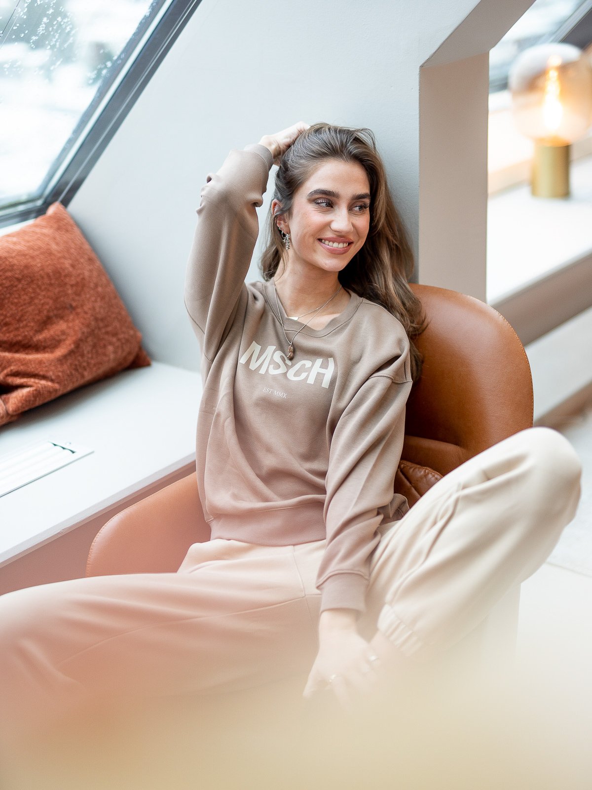 MSCH Copenhagen Ima MSCH Sweatshirt Caribou/White Pepper