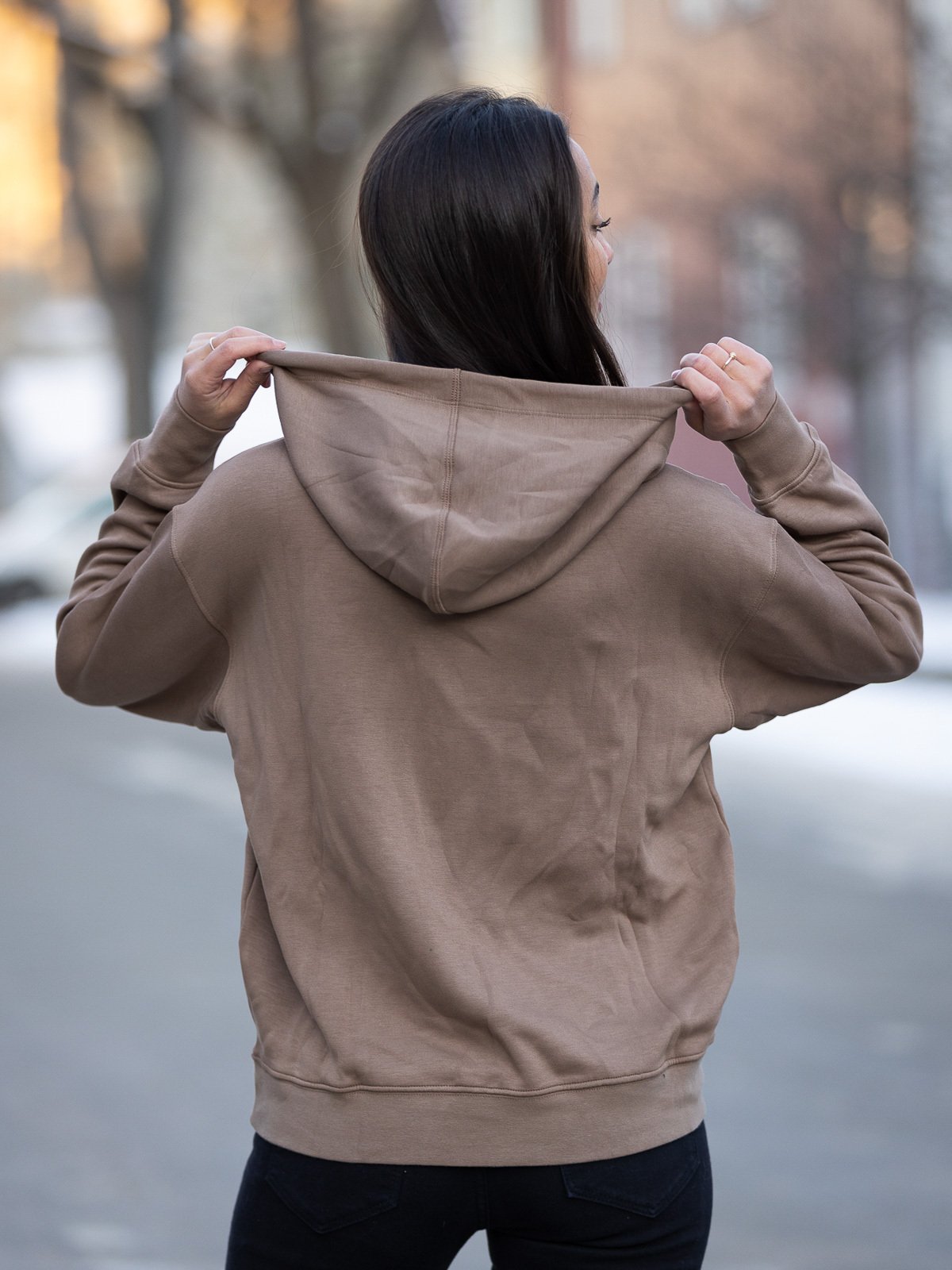 MSCH Copenhagen Ima MSCH Hood Sweatshirt Caribou/White Pepper
