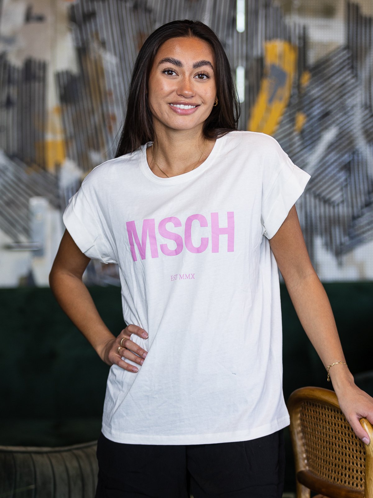 MSCH Copenhagen Alva MSCH Standard Tee Egret/Orchid