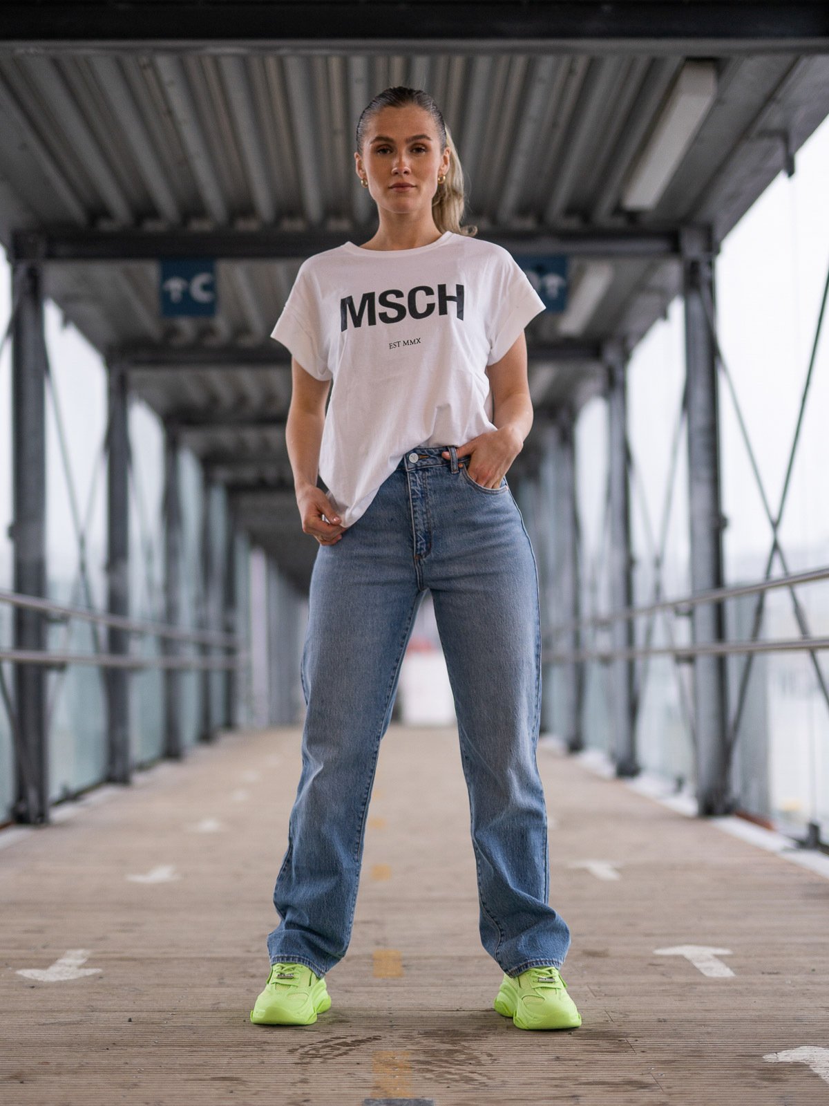 MSCH Copenhagen Alva MSCH Standard Tee White/Black