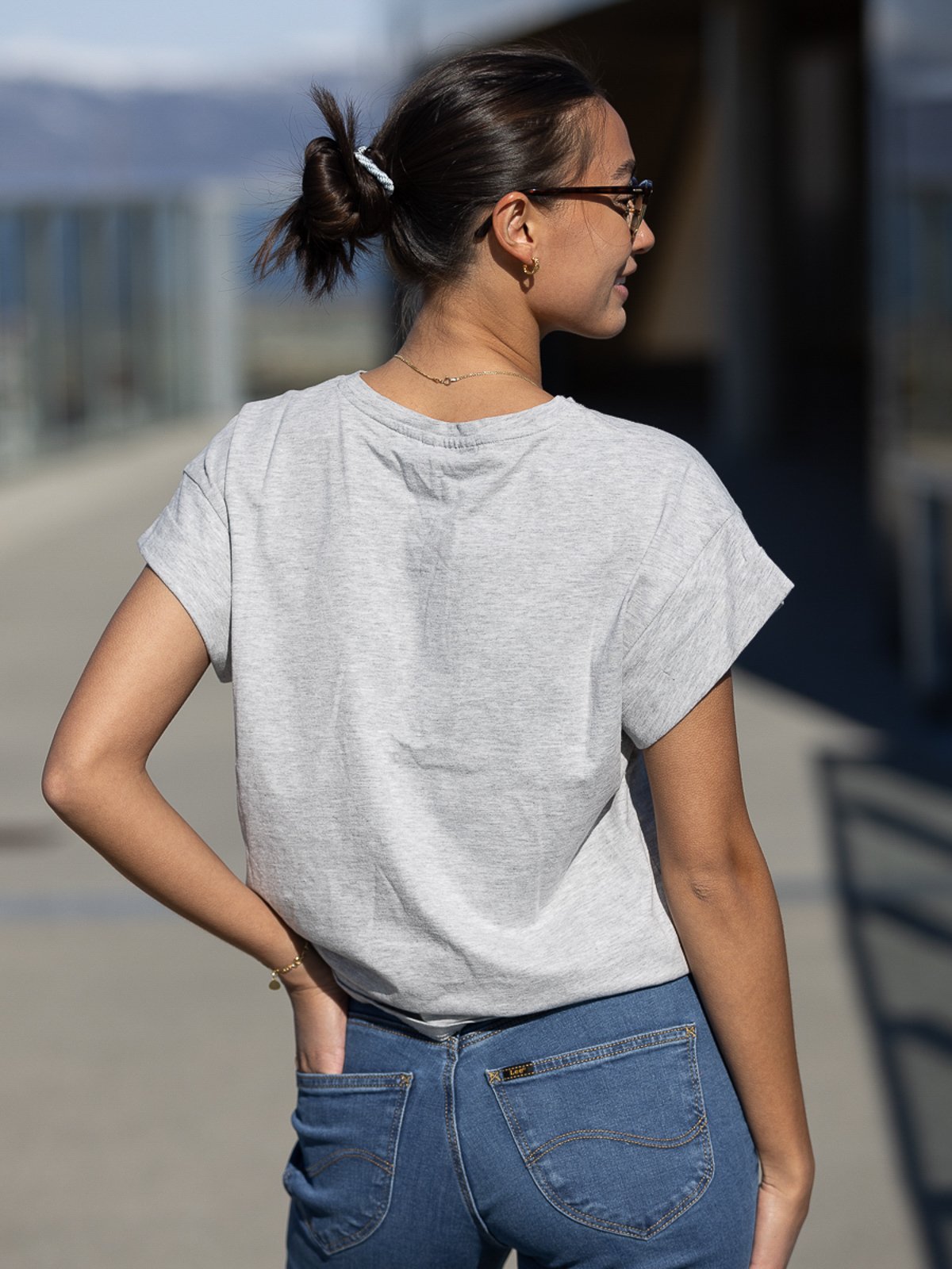 MSCH Copenhagen Alva Standard Tee Light Grey Melange