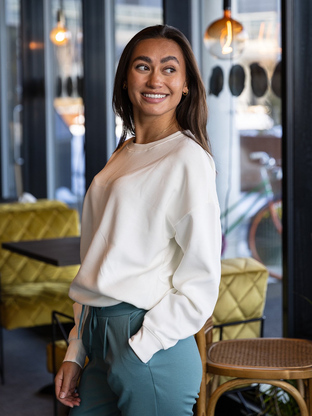 MSCH Copenhagen Ima Q Sweatshirt Egret