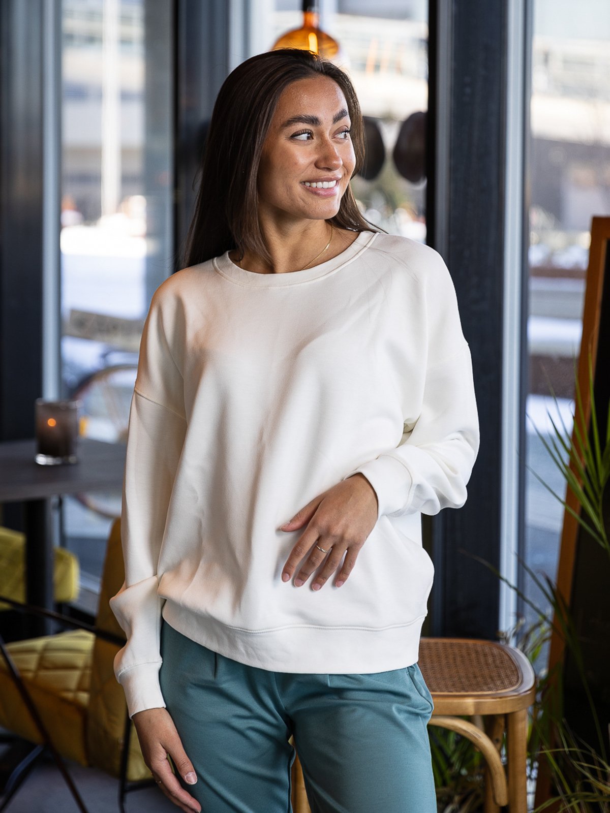 MSCH Copenhagen Ima Q Sweatshirt Egret