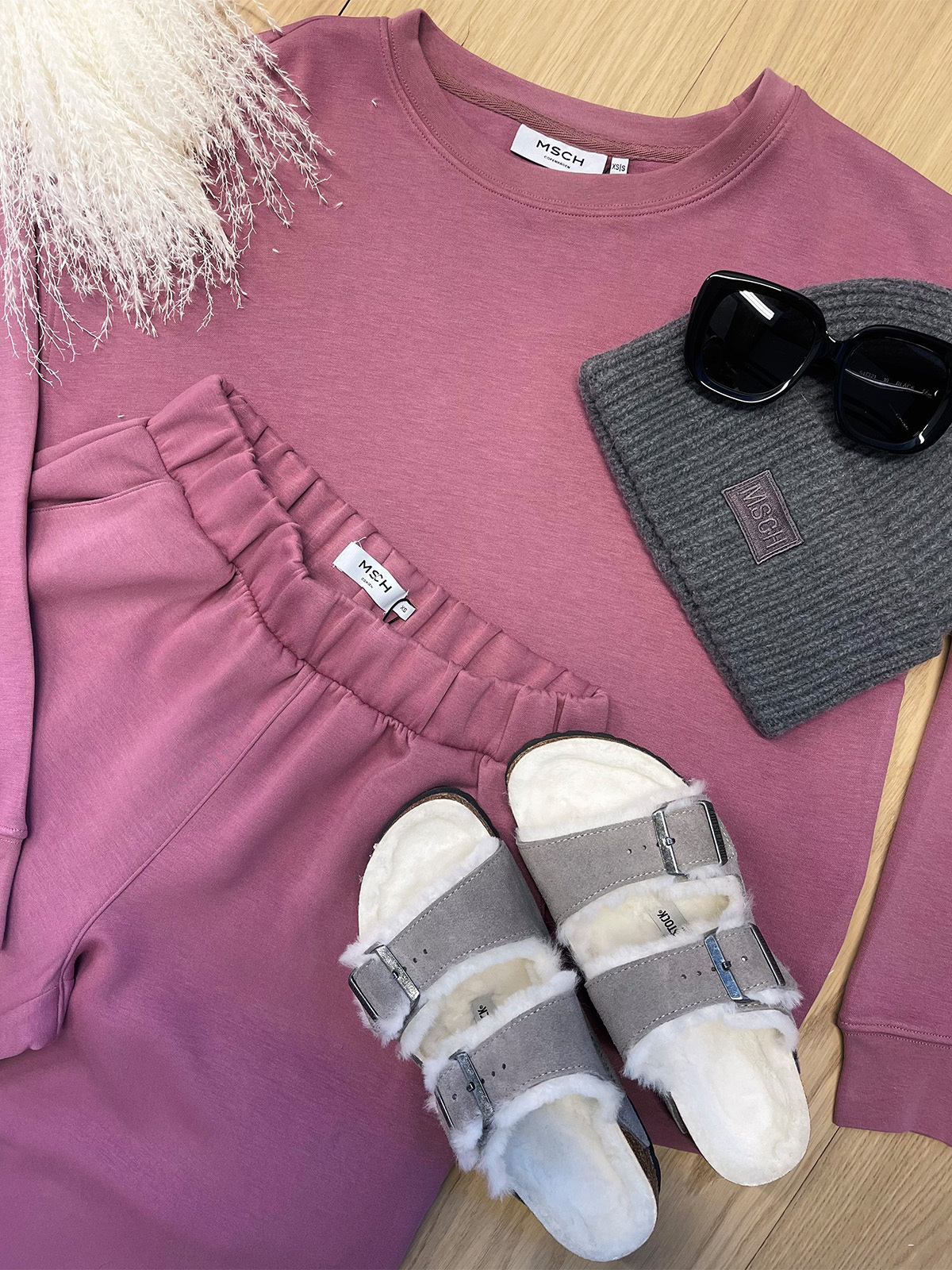 MSCH Copenhagen Ima Q Sweat Pants Wistfull Mauve