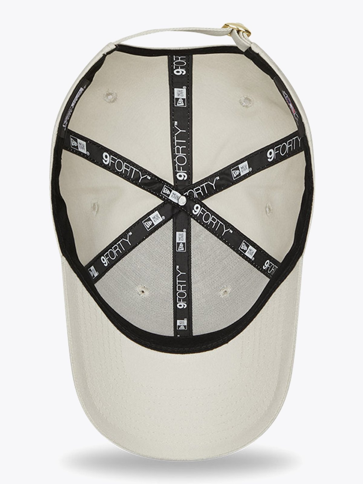 New Era 9FORTY Womens Metallic Logo Cream