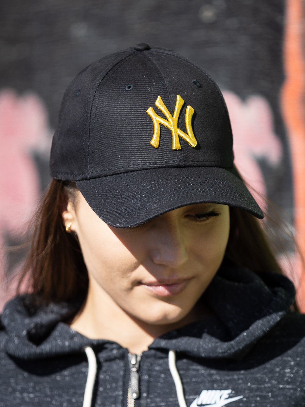 New Era 9FORTY Womens Metallic Logo Black