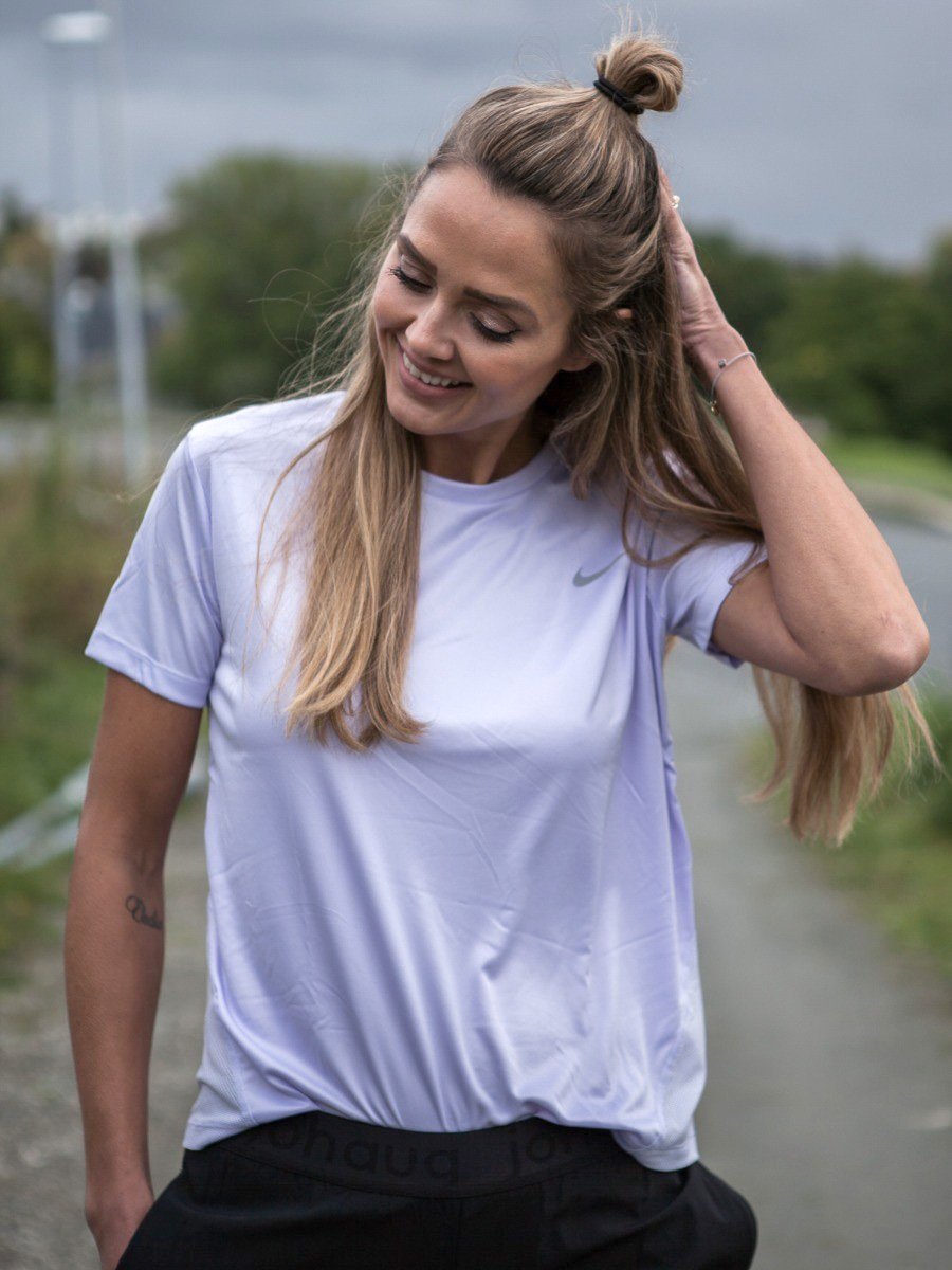 Nike Miler Tee Short Sleeve Lavender Mist