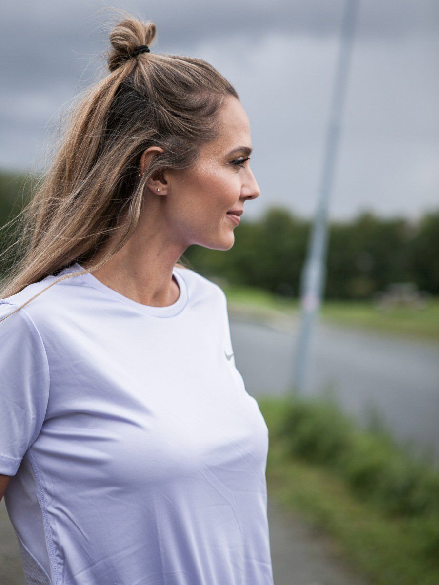 Nike Miler Tee Short Sleeve Lavender Mist