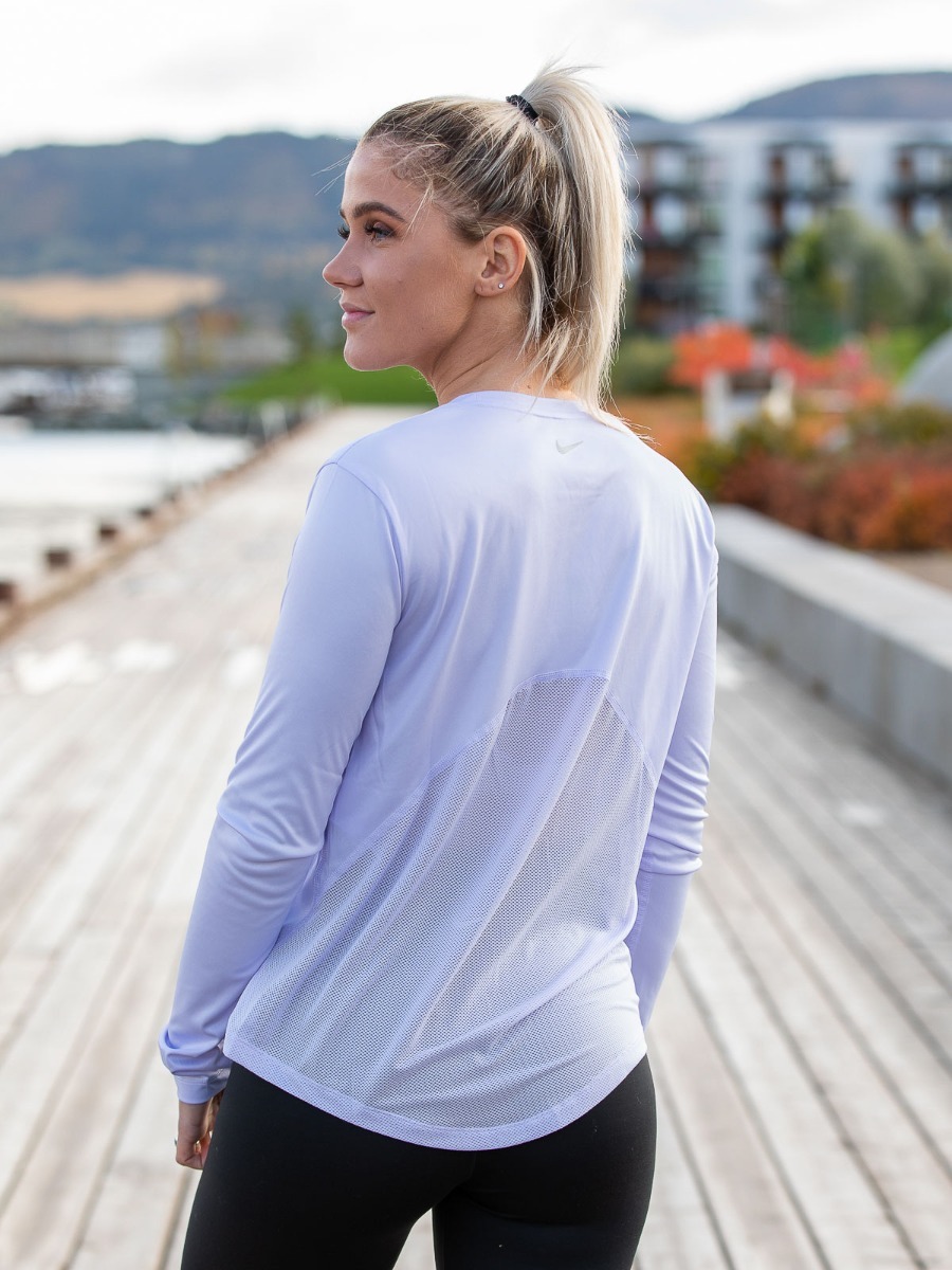 Nike Miler LS Lavender Mist