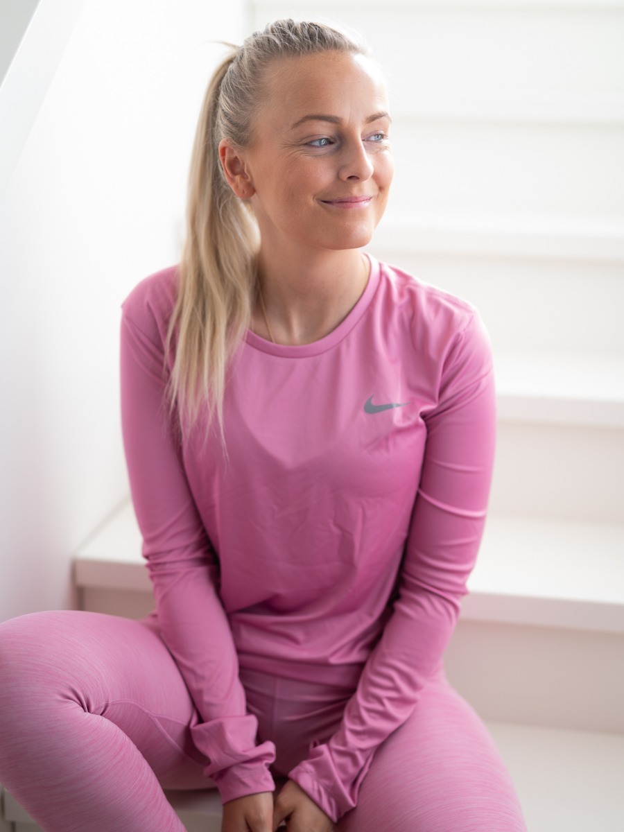 Nike Miler LS Magic Flamingo/ Reflective Silver