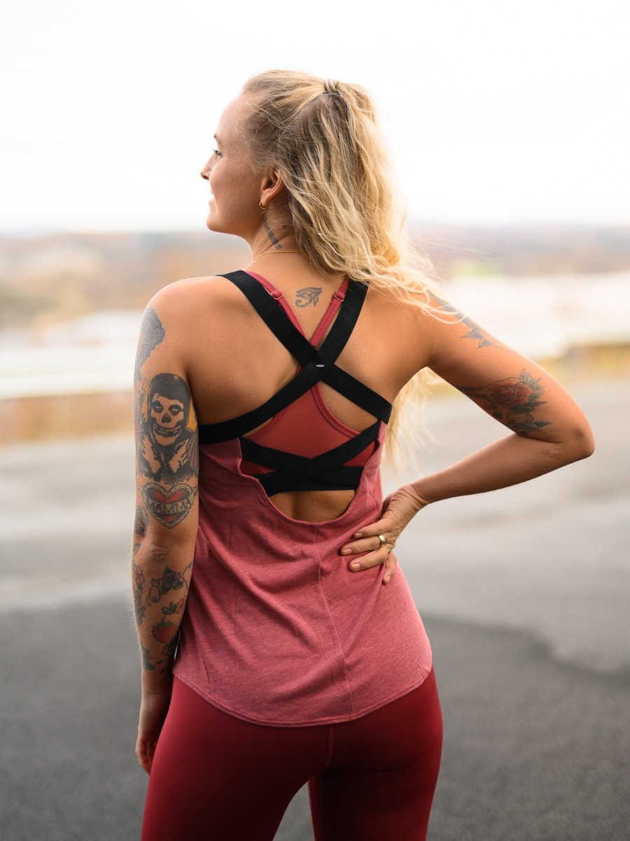 Nike Dry Tank Elastika Cedar