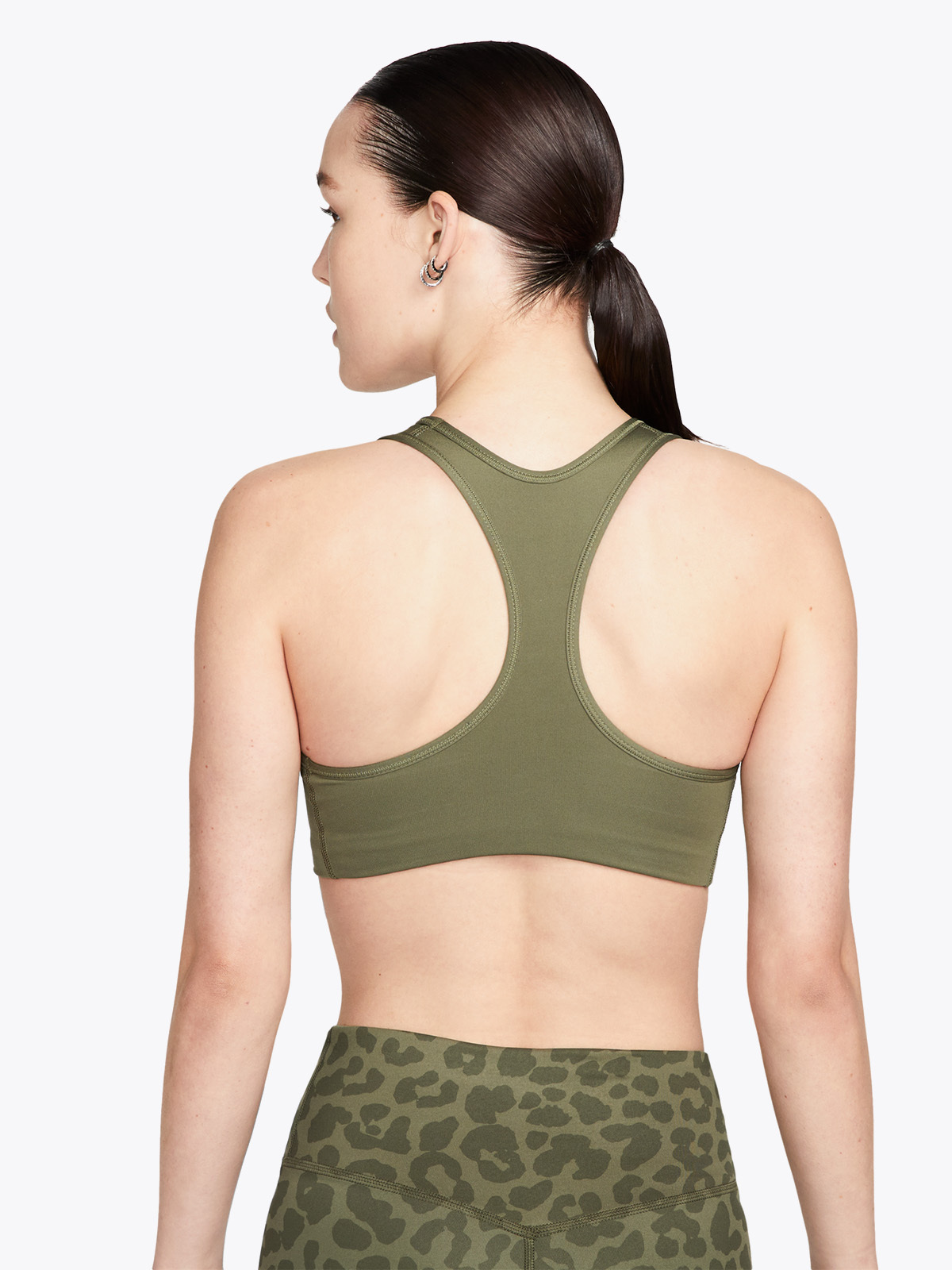 Nike Swoosh Bra Non-Pad Medium Olive/Hvit