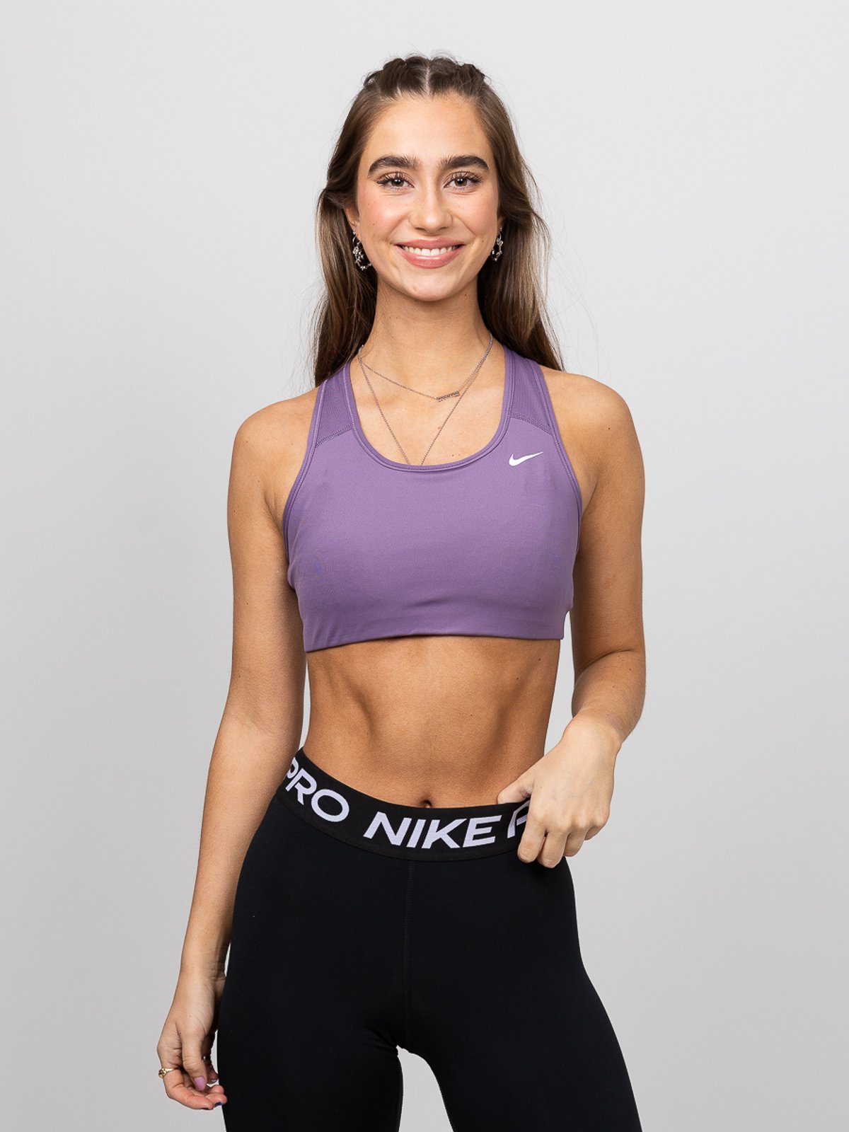 Nike Swoosh Bra Non-Pad Amethyst Smoke/White