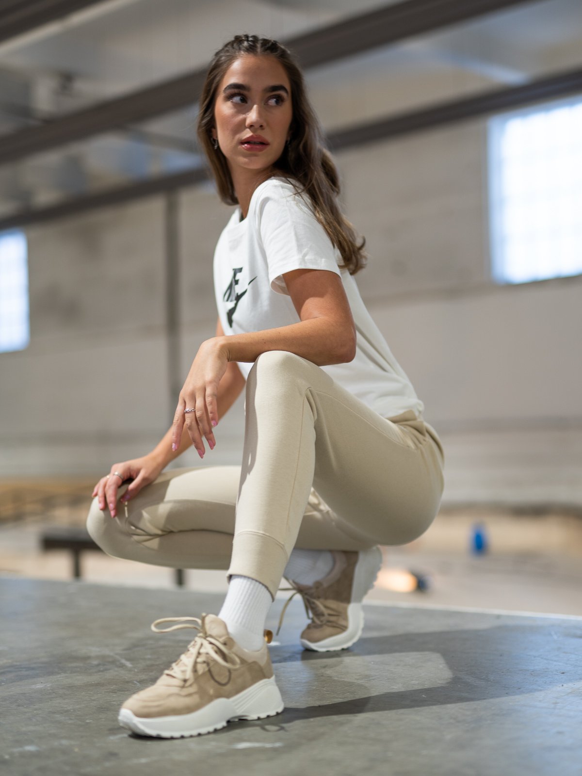 Nike Essential Pant Reg Fleece Beige