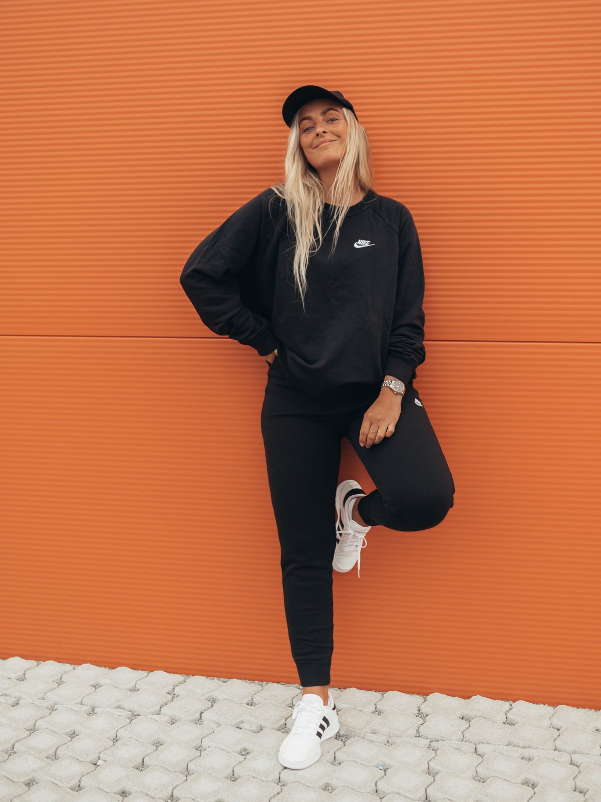 Nike Nike Essential Flc Crew Black