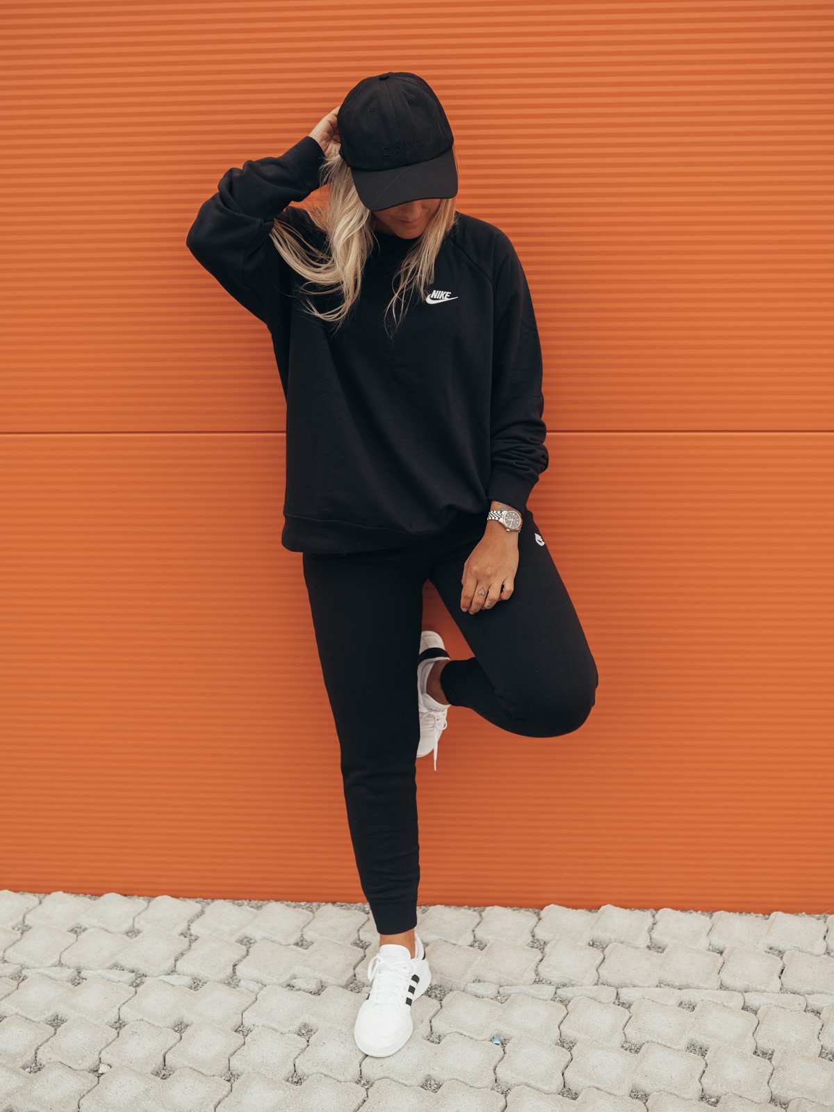 Nike Nike Essential Flc Crew Black