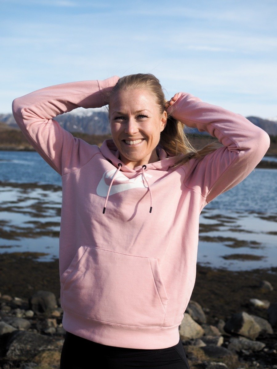 Nike Essential Hoodie Pink Glaze / White